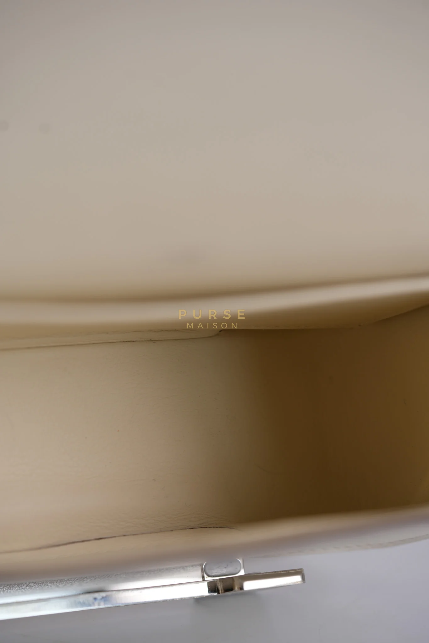 Hermes Geta in Nata Chevre Mysore Leather & Palladium Hardware Stamp W (2024) - Image 26