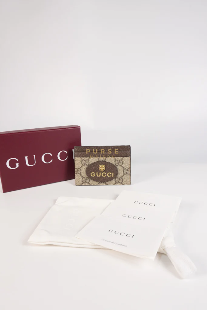 Gucci GG Neo Vintage Cardholder in Yellow Supreme Monogram - Image 12