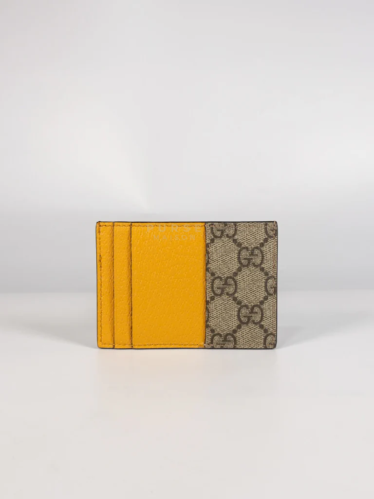 Gucci GG Neo Vintage Cardholder in Yellow Supreme Monogram - Image 7