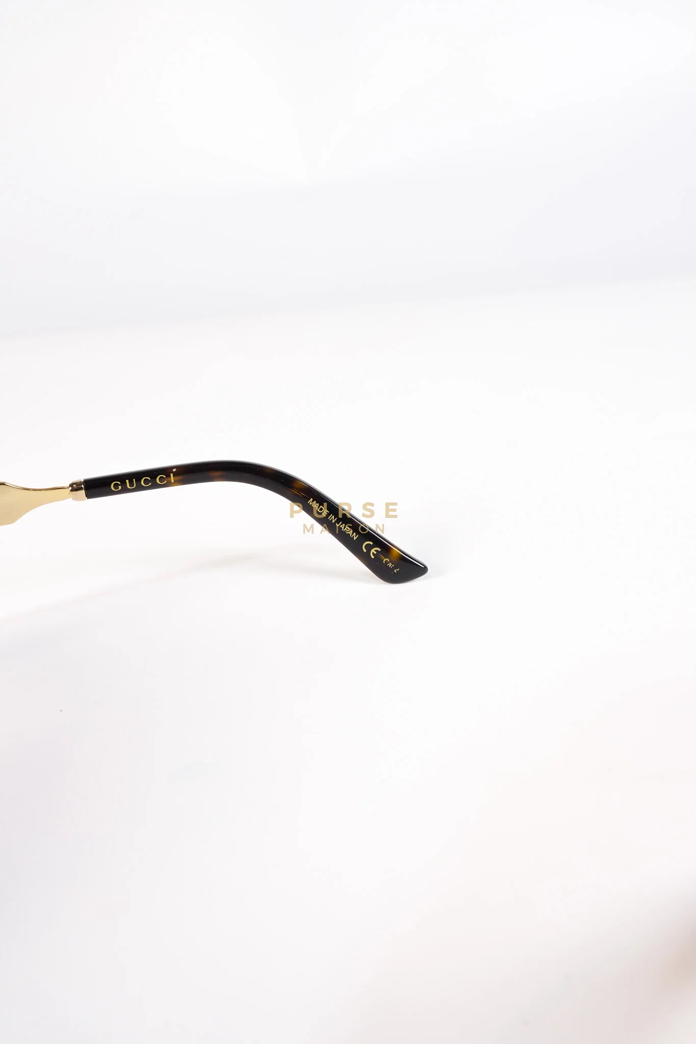 Gucci GG0076SK Tortoise Oversize Round Sunglasses in Black/Brown - Image 18