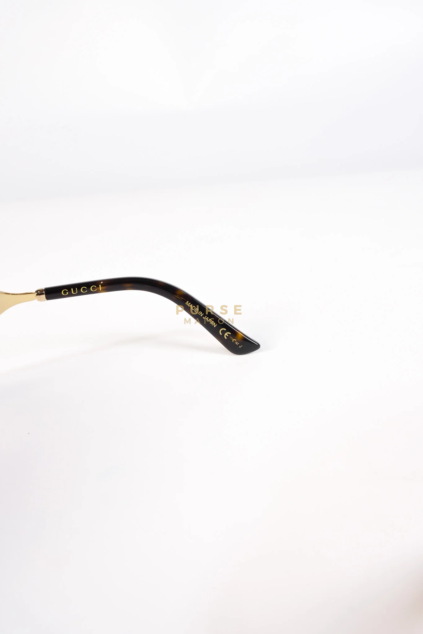 Gucci GG0076SK Tortoise Oversize Round Sunglasses in Black/Brown - Image 19