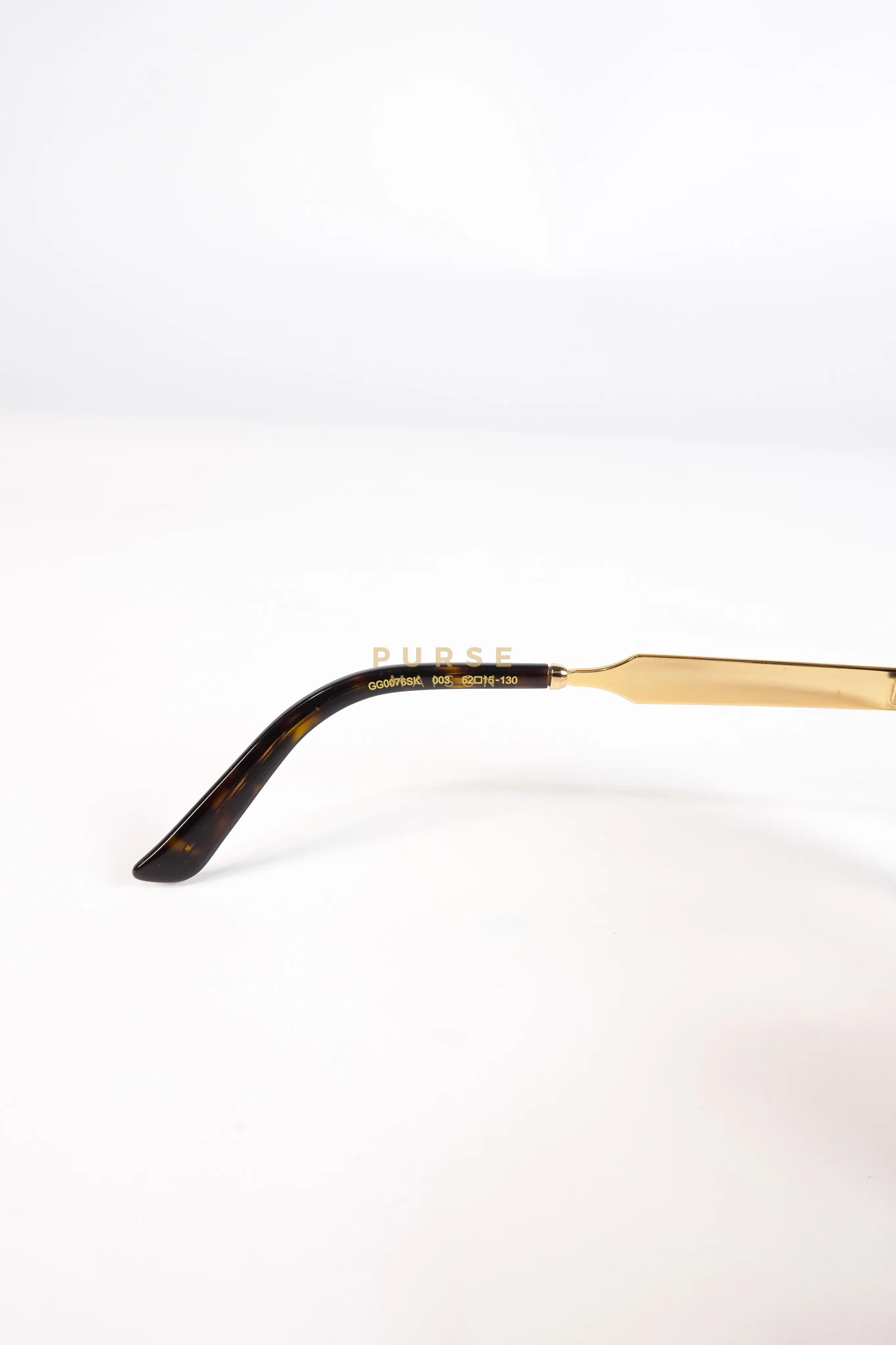 Gucci GG0076SK Tortoise Oversize Round Sunglasses in Black/Brown - Image 25