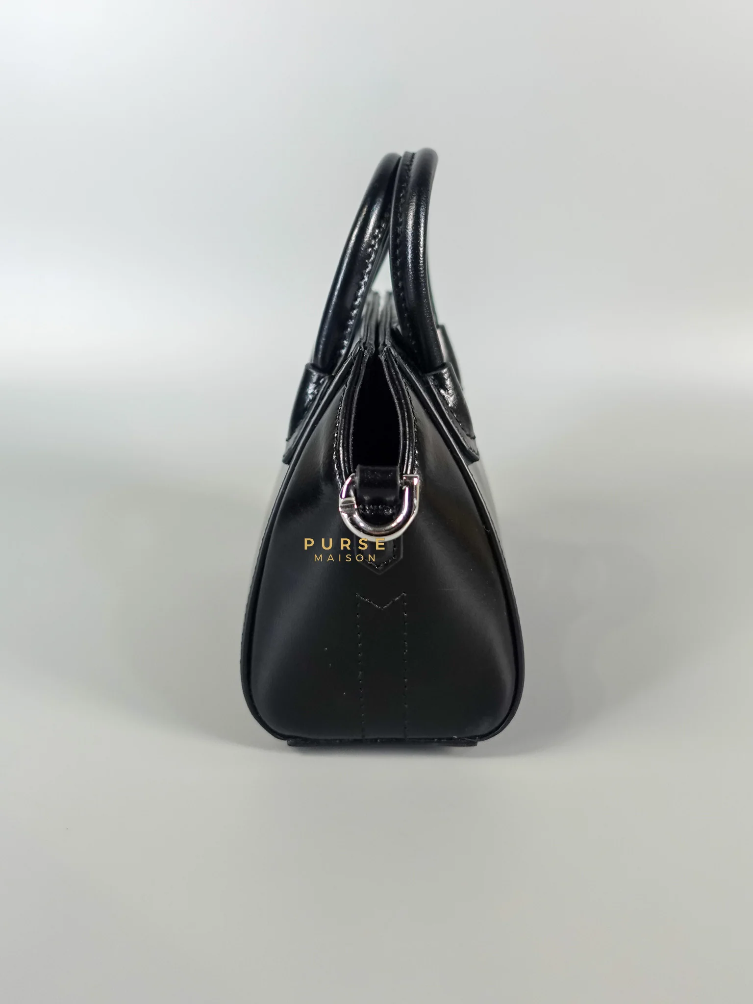Givenchy Antigona Micro in Black Smooth Calfskin Leather - Image 7