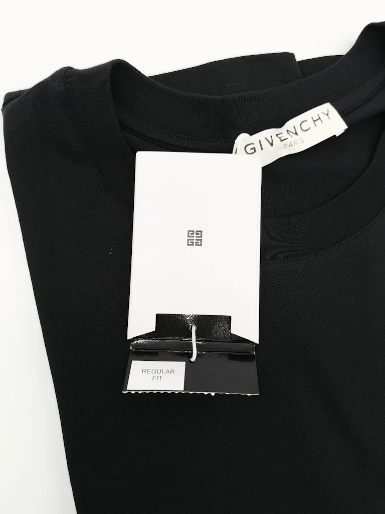 Givenchy Black Silver Logo T-Shirt (Regular Fit) Size Large - Image 7