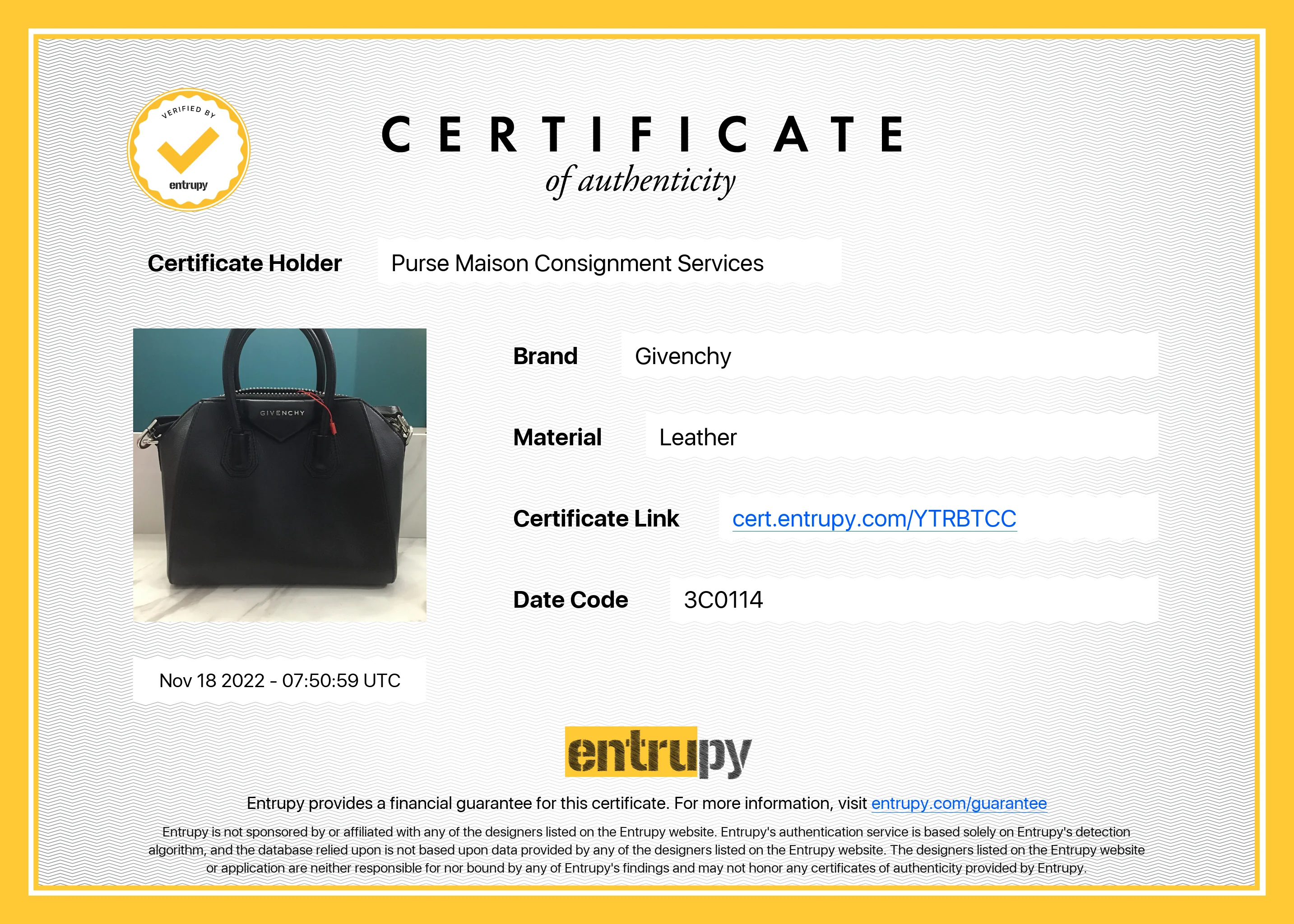 Givenchy Givenchy Mini Antigona Black Grained Calfskin - Image 36