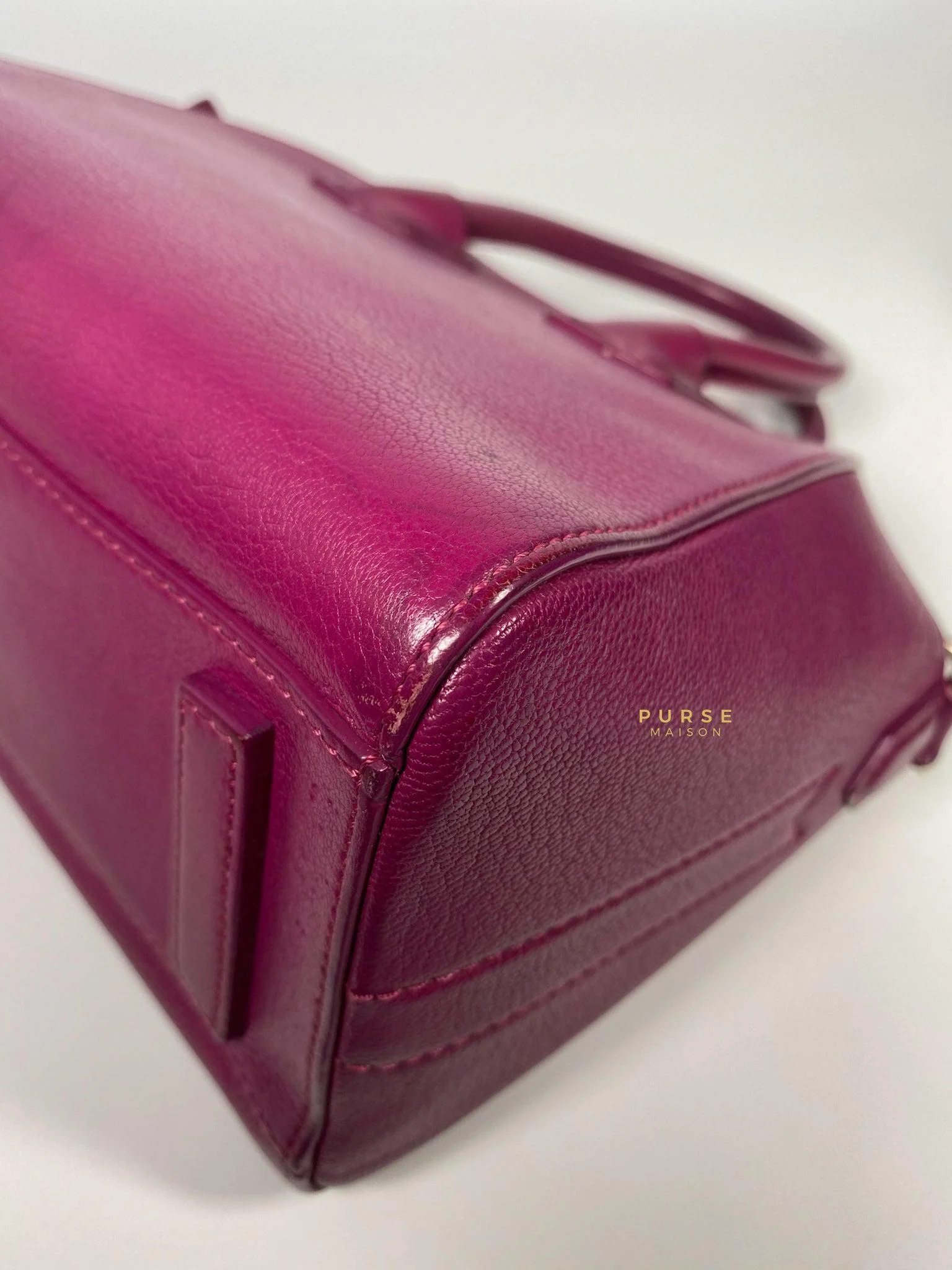 Givenchy Givenchy Mini Antigona Fuchsia Grained Calfskin Leather - Image 12