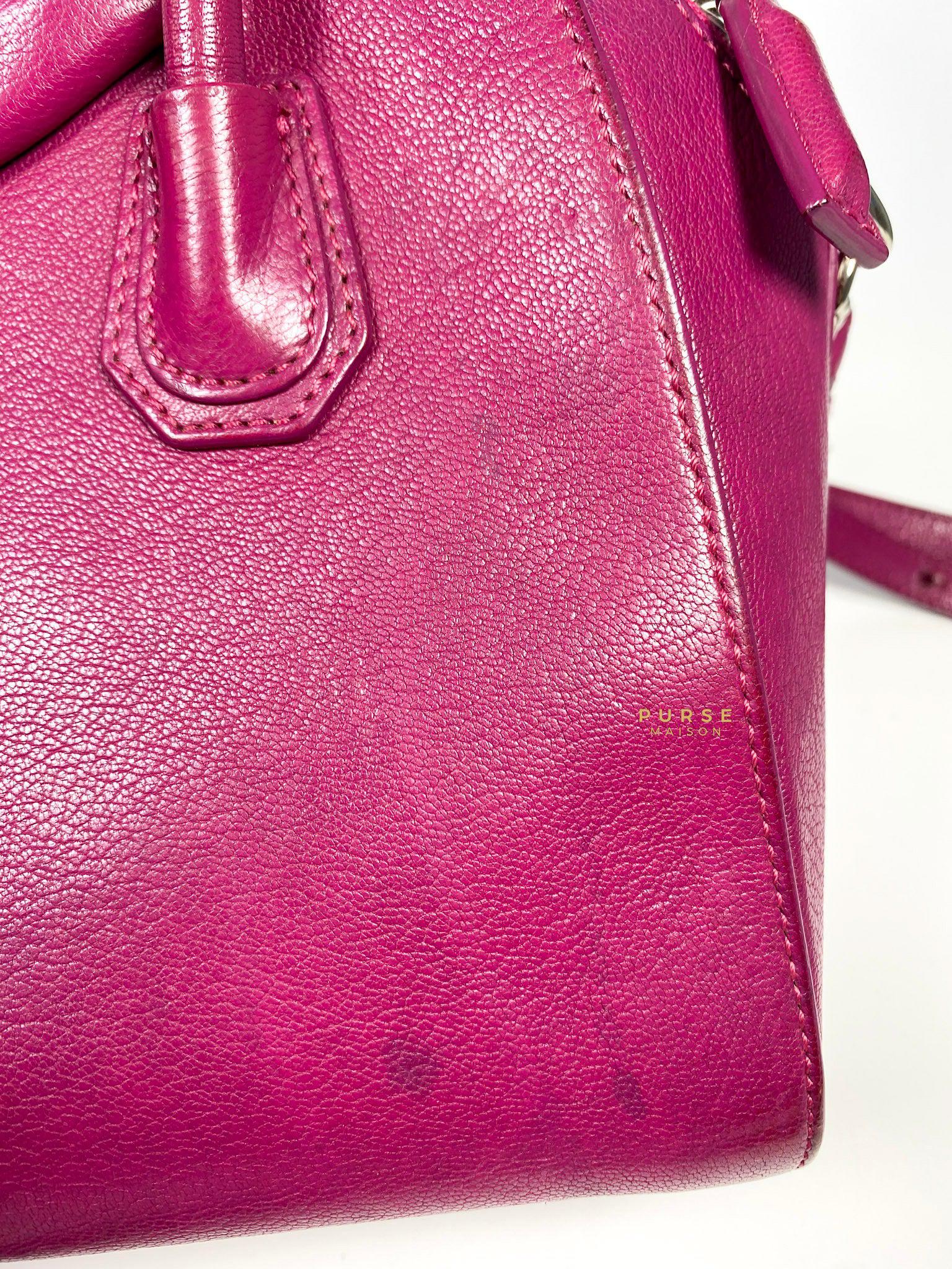 Givenchy Givenchy Mini Antigona Fuchsia Grained Calfskin Leather - Image 8