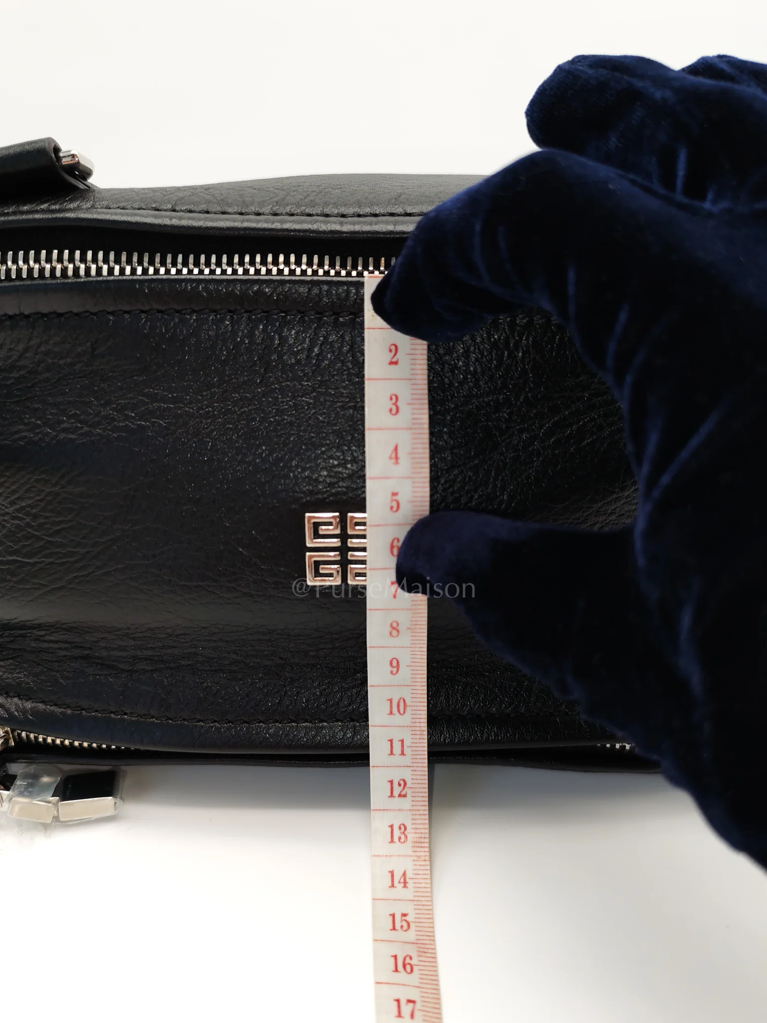 Givenchy Mini Pandora in Black Soft Grained Calfskin Leather Crossbody Bag - Image 22