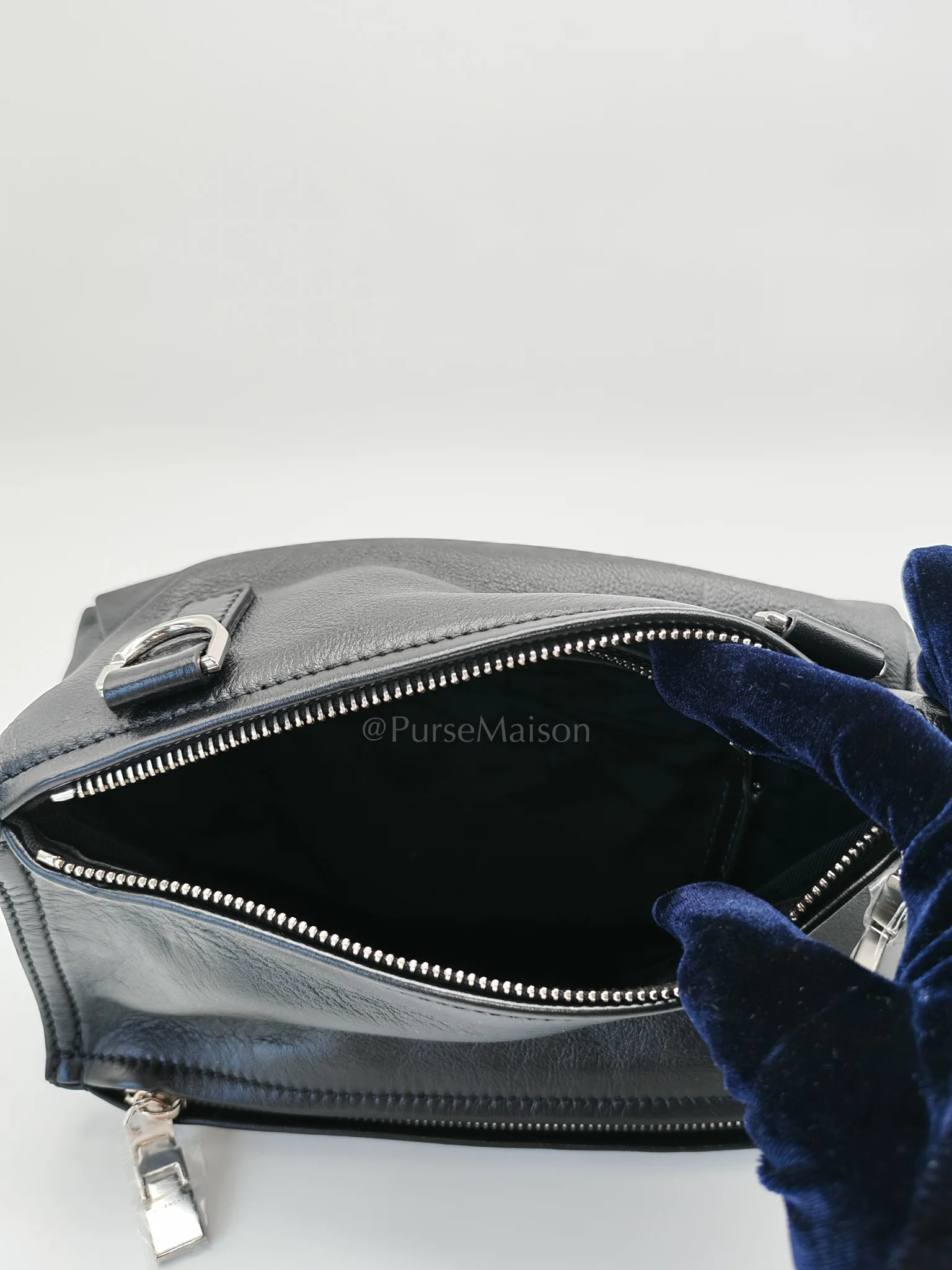 Givenchy Mini Pandora in Black Soft Calfskin Leather Crossbody Bag - Image 16