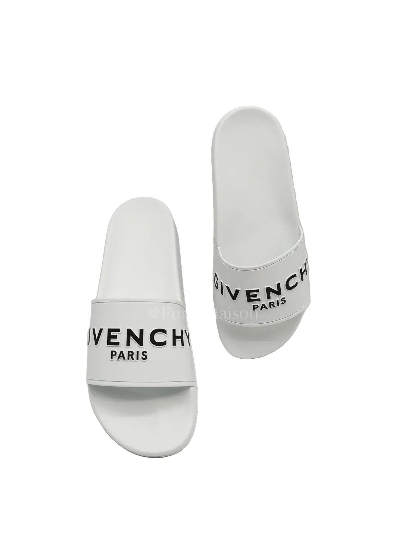 Givenchy White Rubber Pool Slides Size 40EU (26 cm)