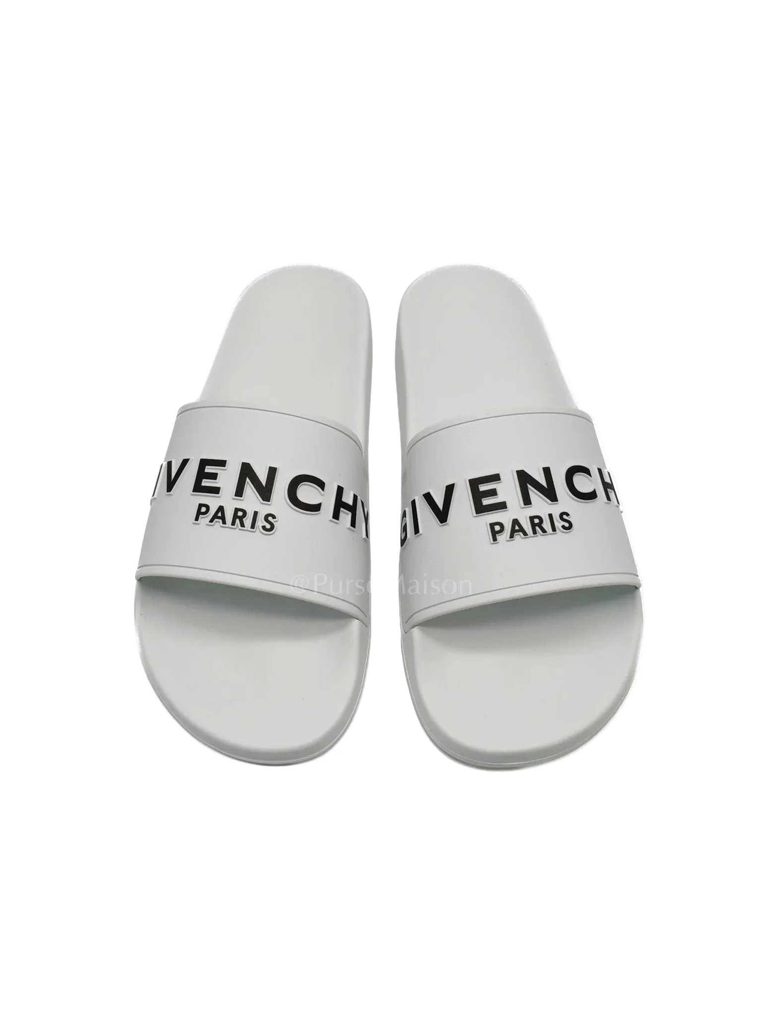 Givenchy White Rubber Givenchy Pool Slides Size 42 EU (28.5 cm)