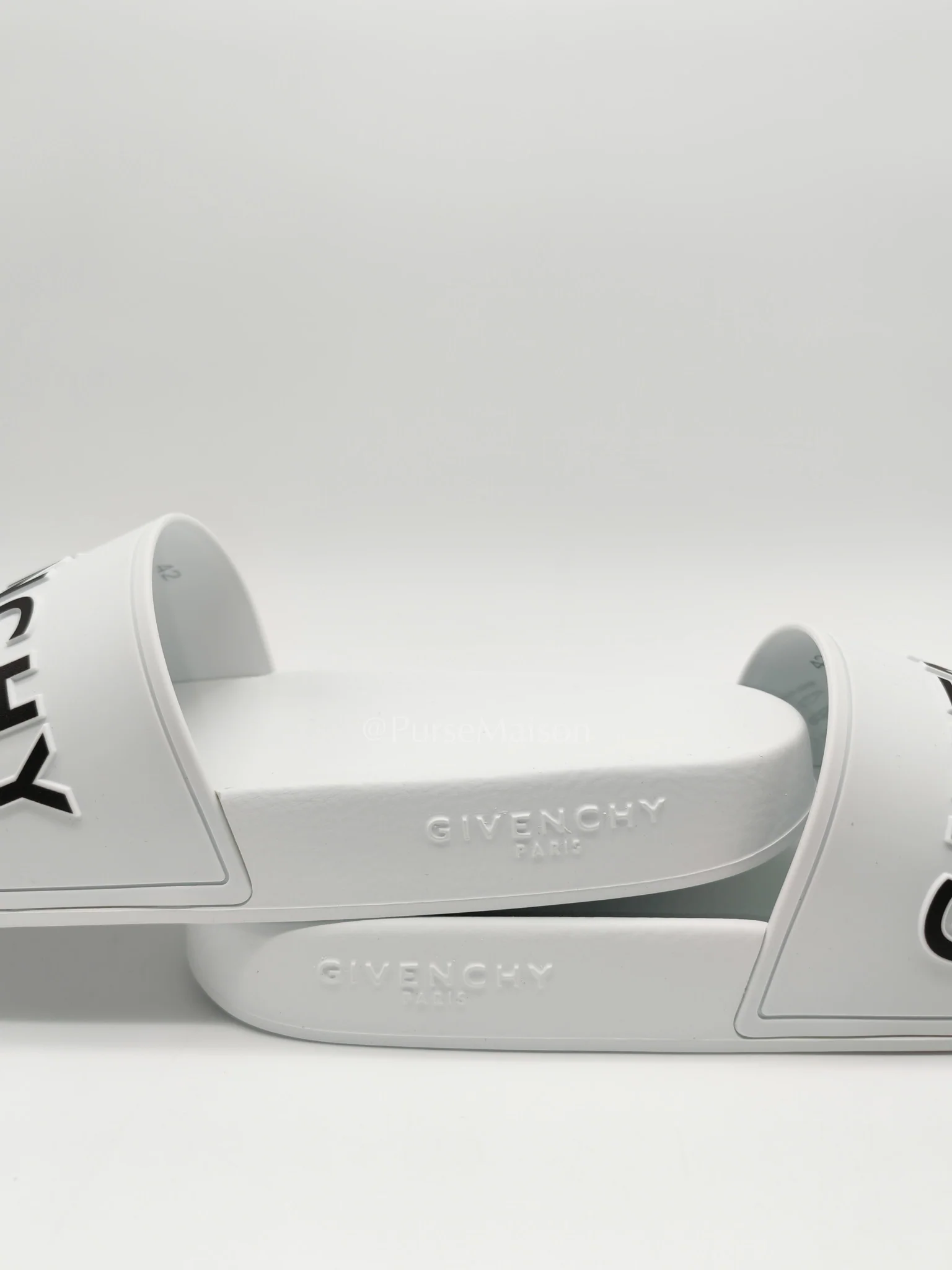 Givenchy White Rubber Givenchy Pool Slides Size 42 EU (28.5 cm) - Image 14