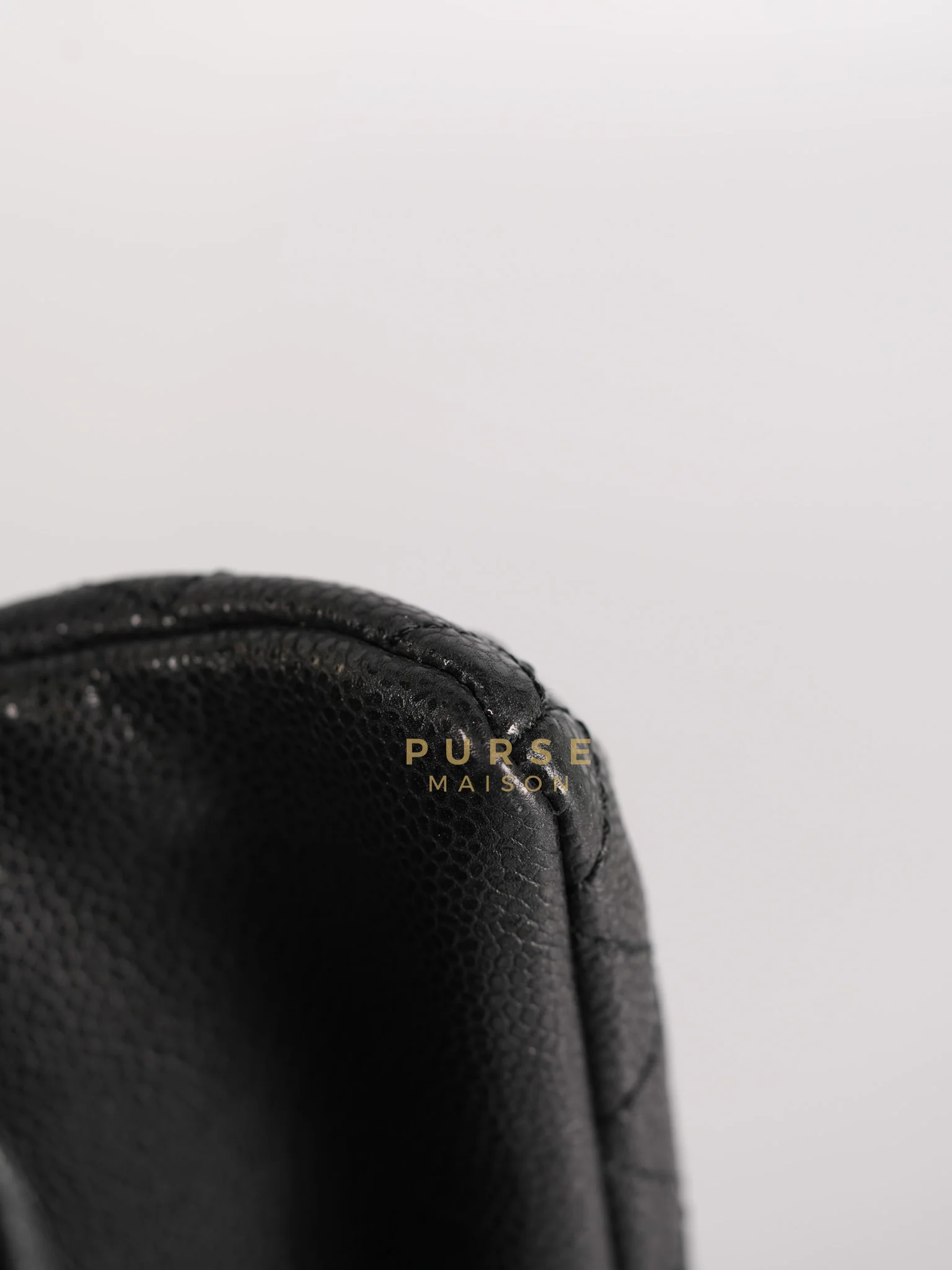 Chanel Glazed Bowling Bag Large in Black Caviar Leather and Ruthenium Hardware (Series 13) - Image 15