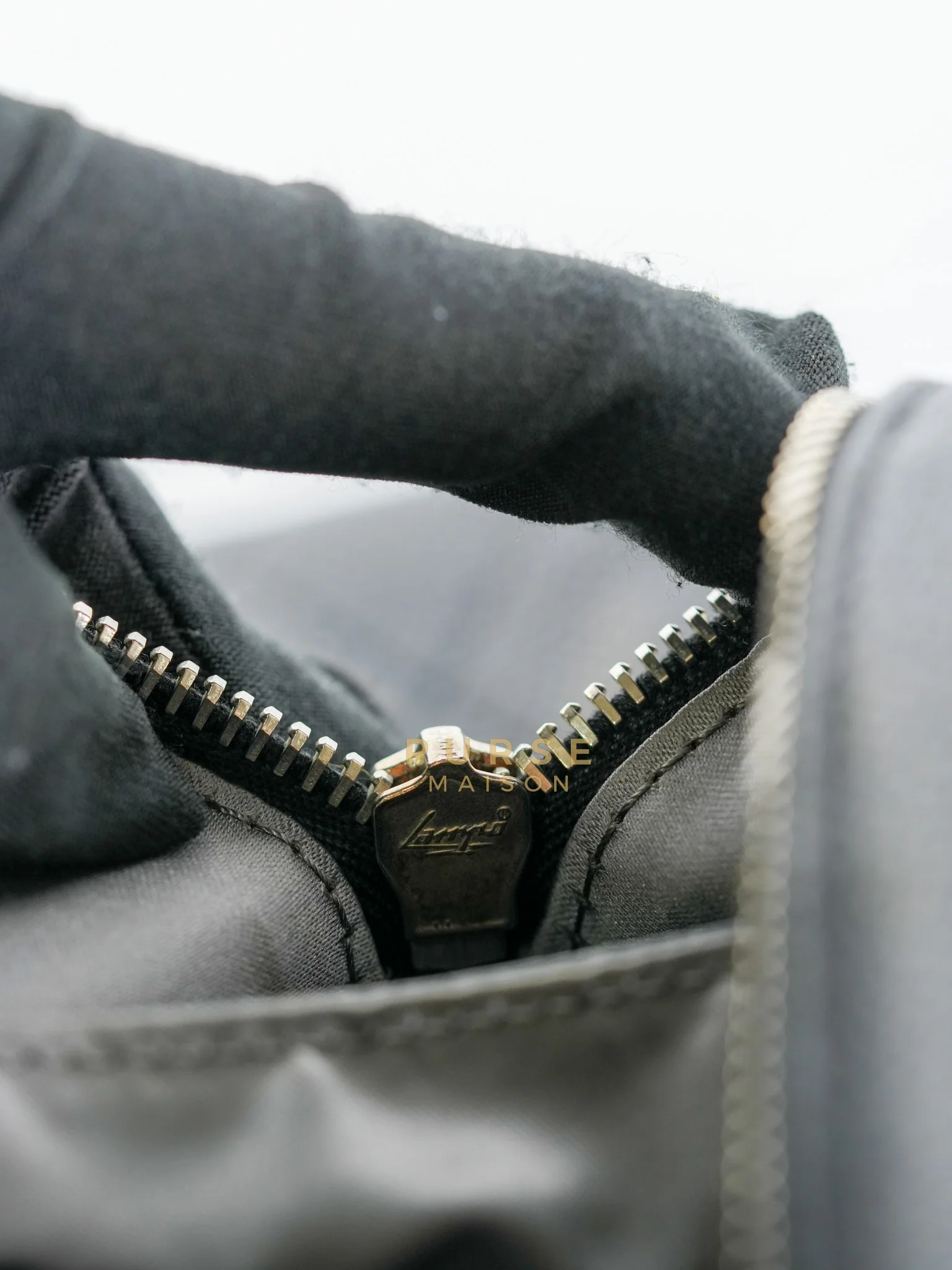 Chanel Glazed Bowling Bag Large in Black Caviar Leather and Ruthenium Hardware (Series 13) - Image 34