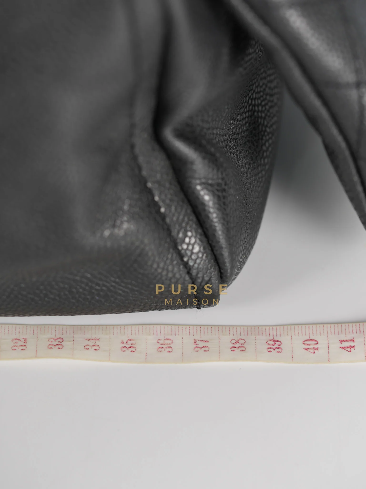 Chanel Glazed Bowling Bag Large in Black Caviar Leather and Ruthenium Hardware (Series 13) - Image 41