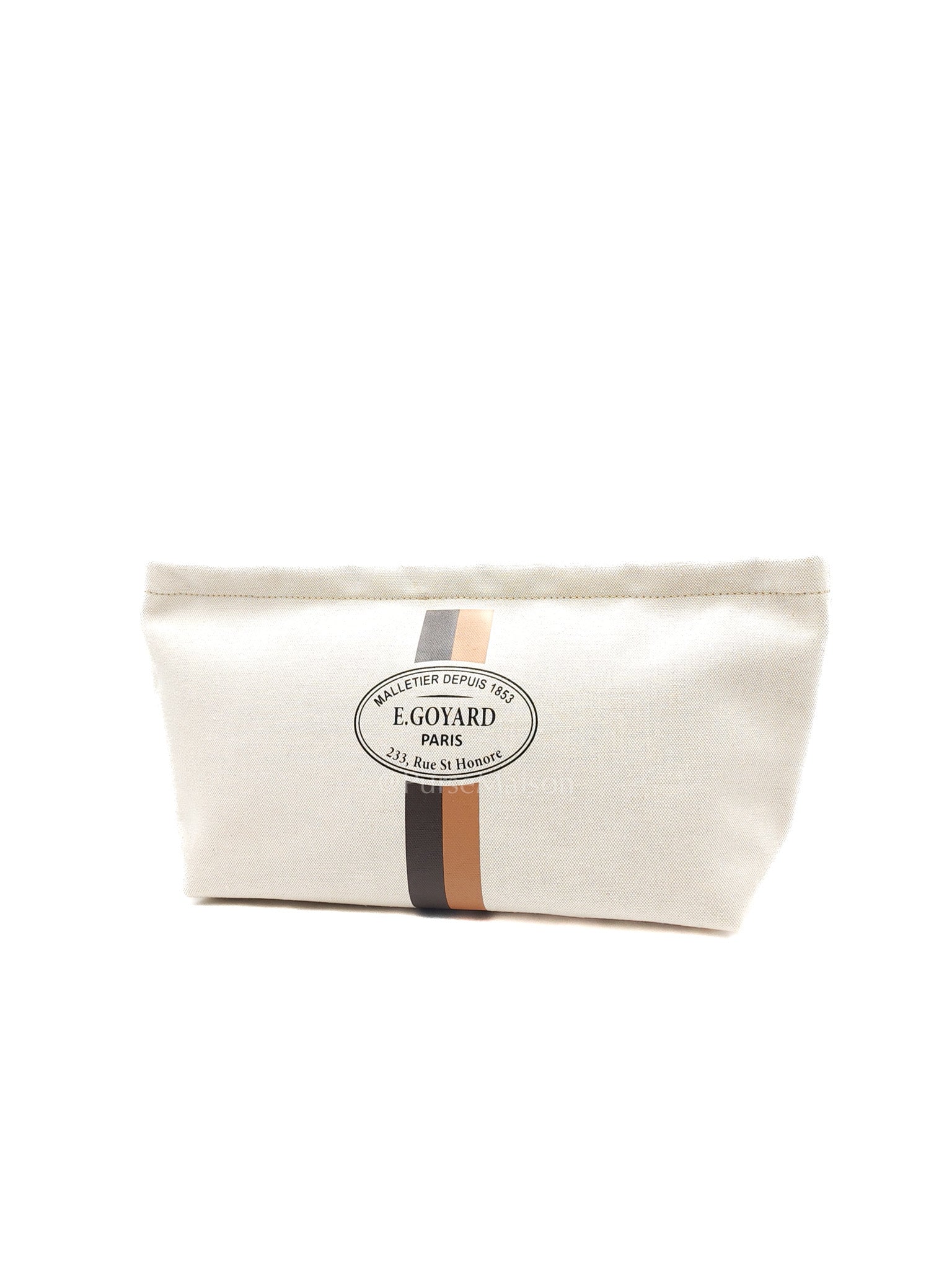 Goyard Necessaire Organizer Pouch in Nuetral Canvas - Image 3