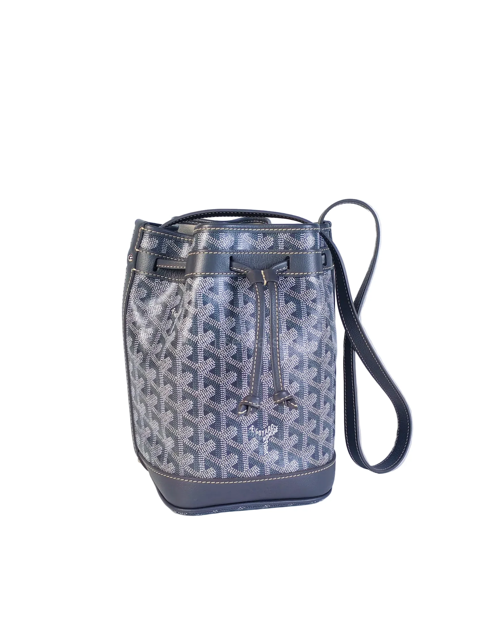 Goyard Petit Flot Bucket Sling Bag PM in Gray/Gris Goyardine Canvas - Image 2