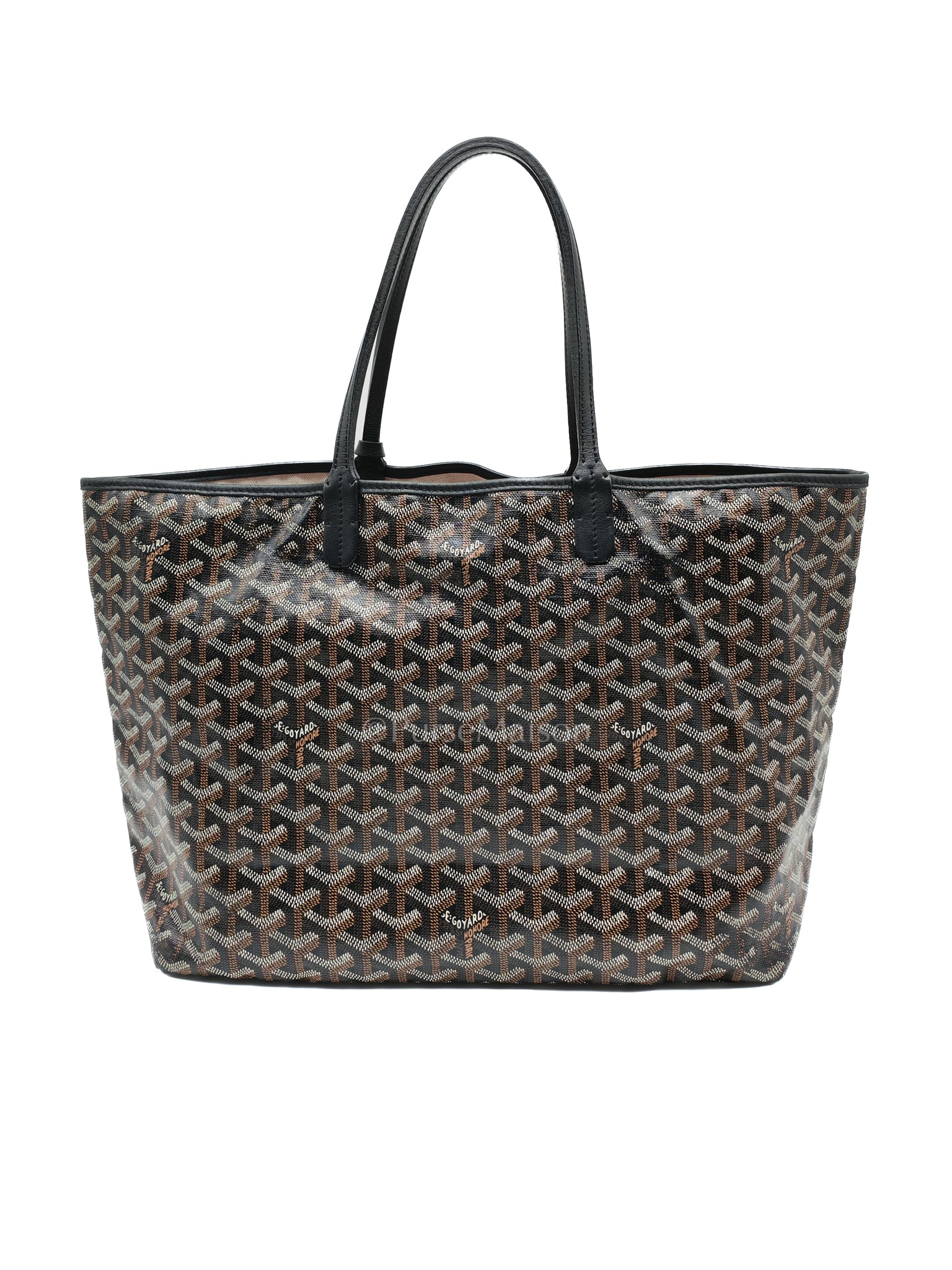 Goyard Saint Louis Pm in Black Goyardine Canvas - Image 4
