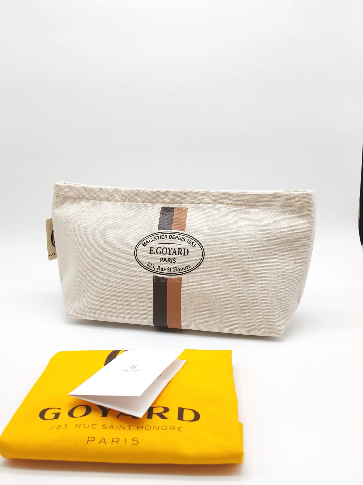 Goyard Necessaire Pouch in Linen and Cotton Bag Organizer - Image 21