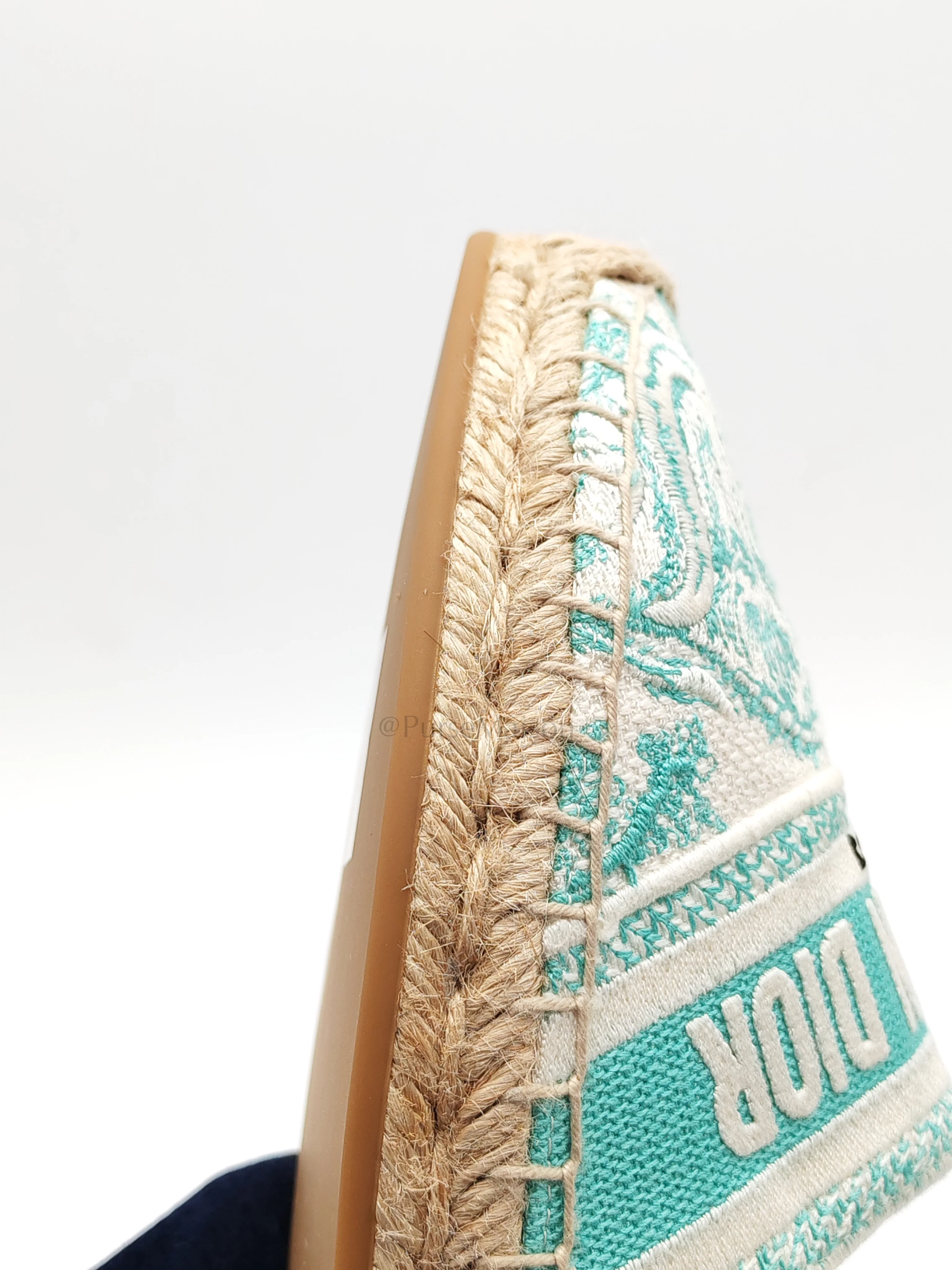 Christian Dior Granville Aquamarina Espadrille Shoes Size 41EU (26cm) - Image 15