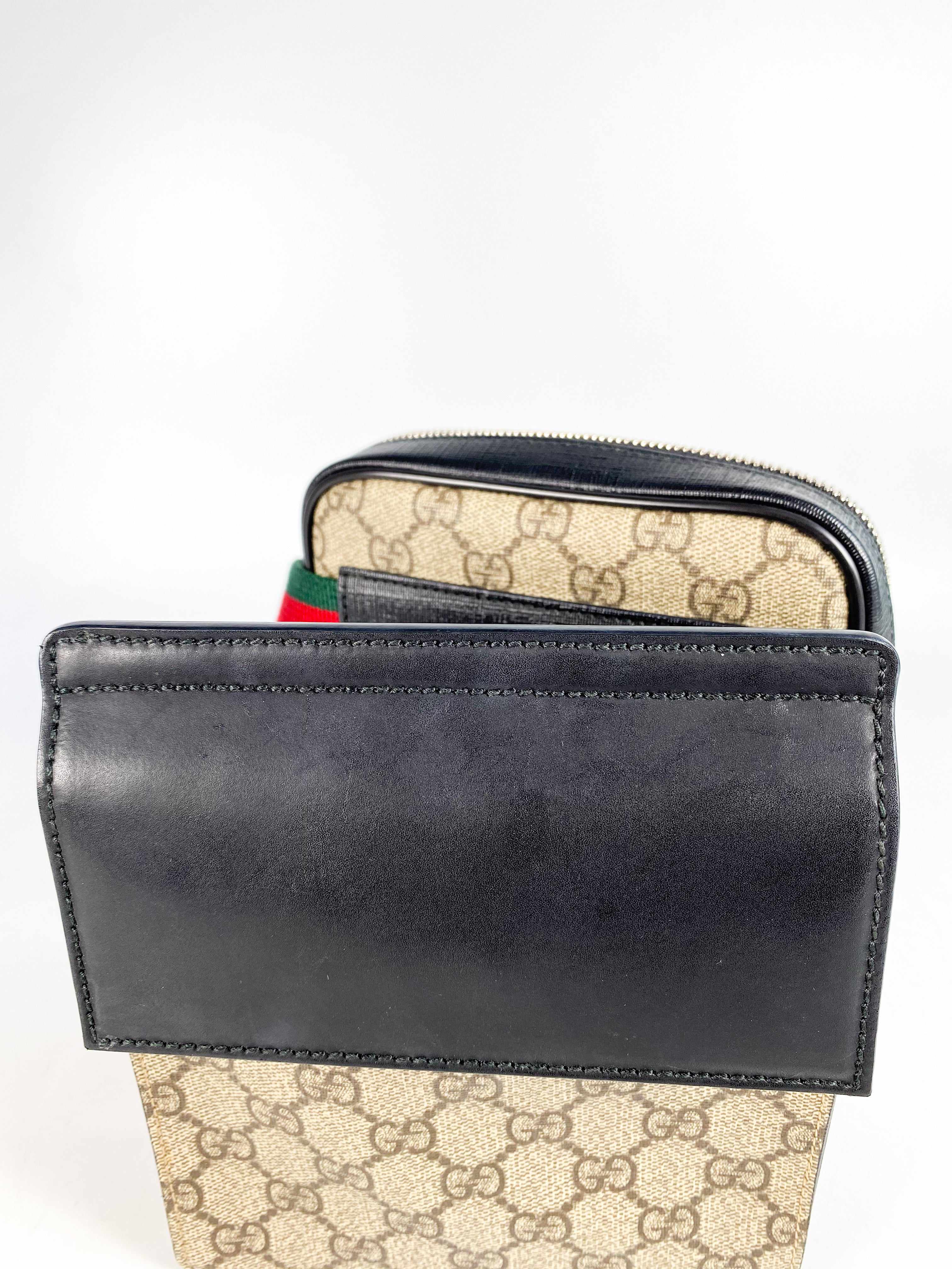 Gucci Gucci Double Web Belt Bag GG Supreme Canvas for Men - Image 18