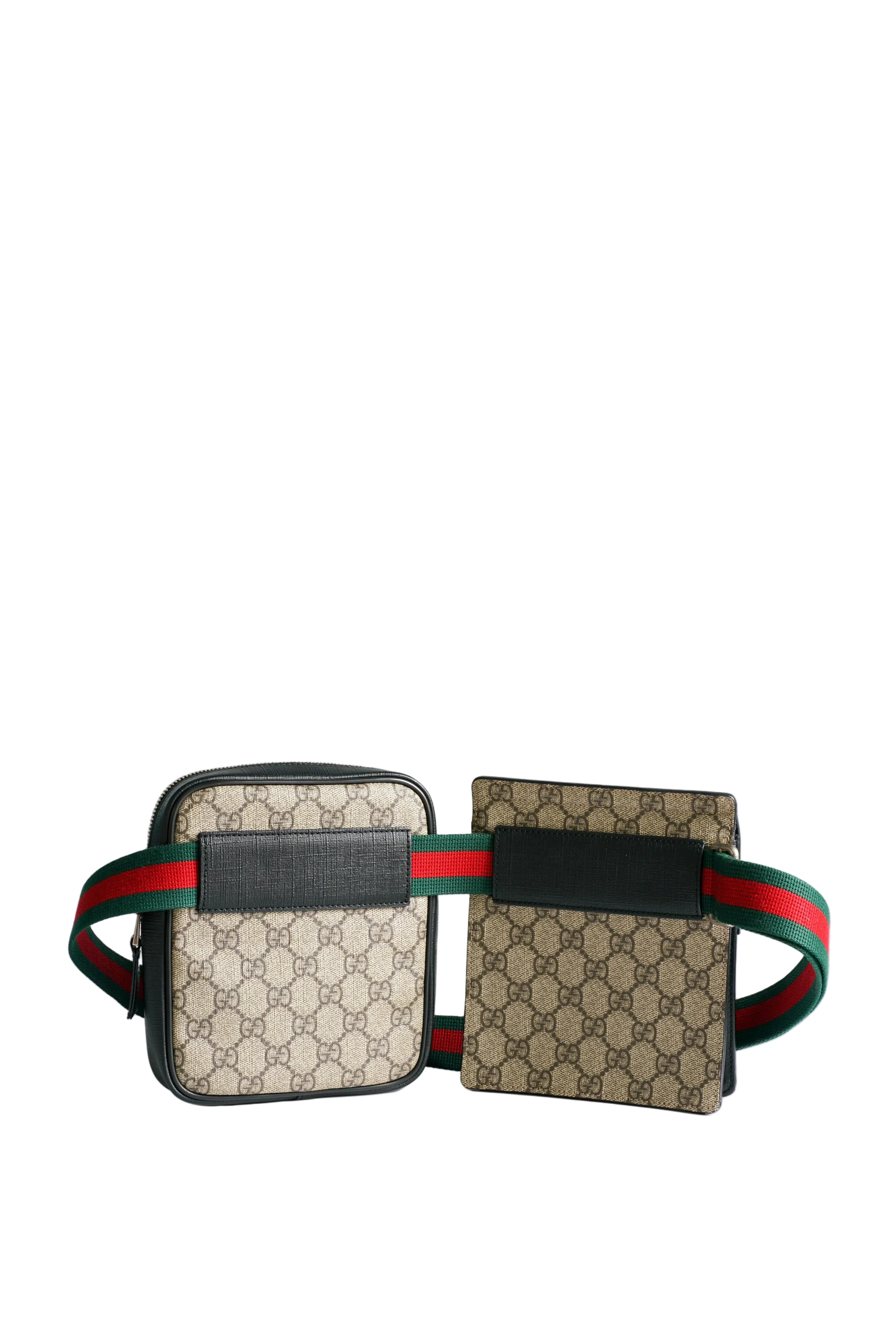 Gucci Gucci Double Web Belt Bag GG Supreme Canvas for Men - Image 2