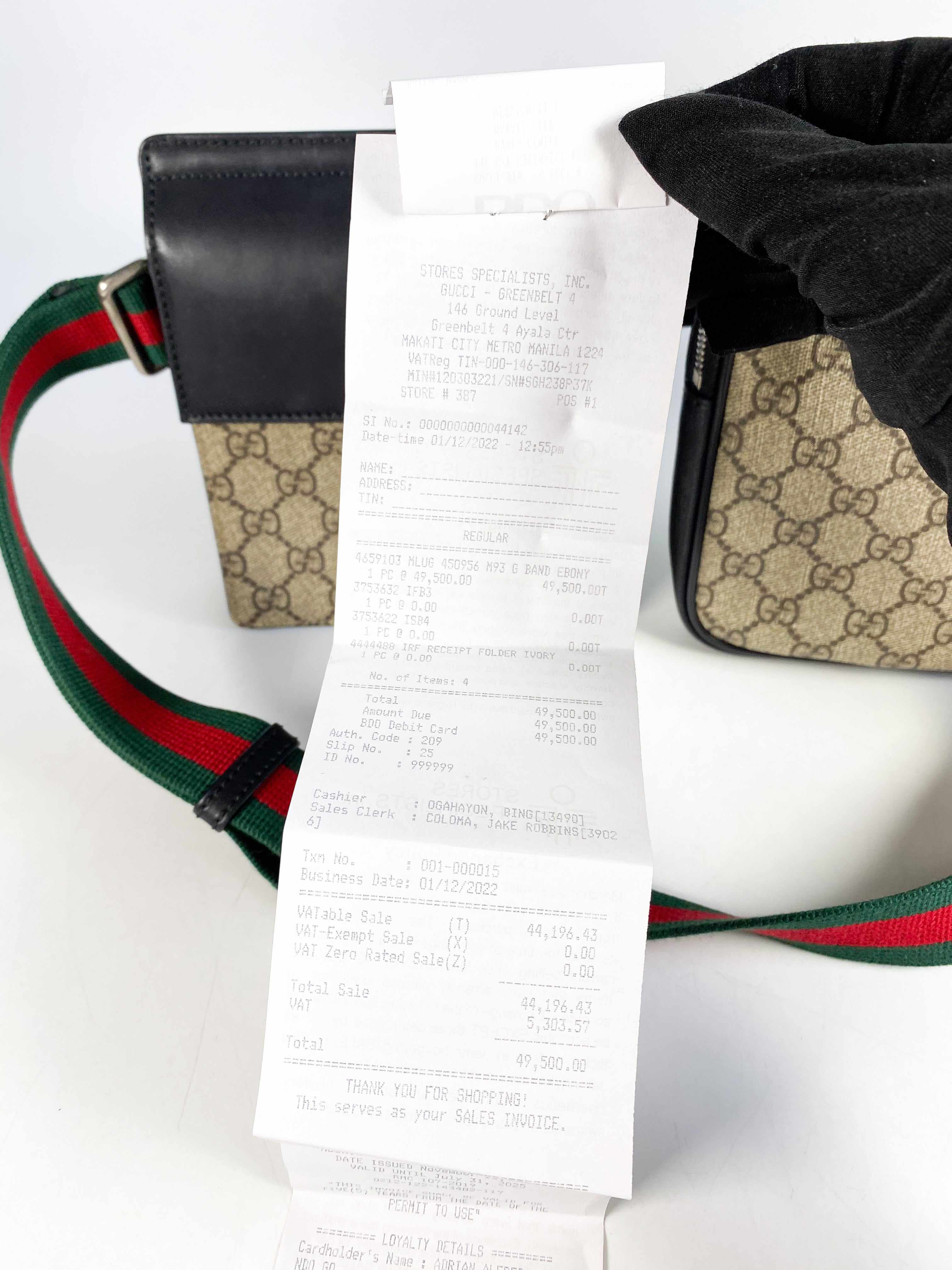 Gucci Gucci Double Web Belt Bag GG Supreme Canvas for Men - Image 31