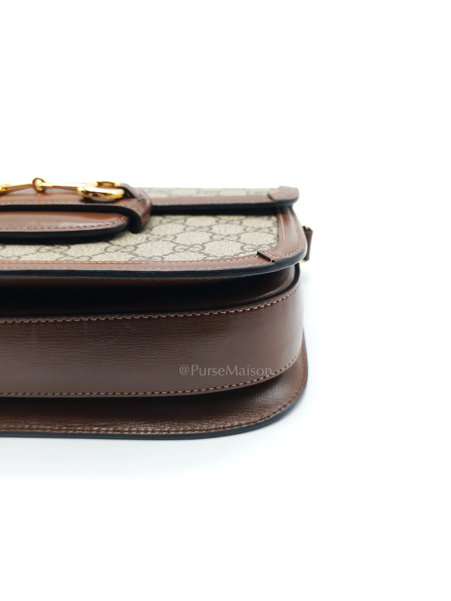 Gucci Horsebit 1955 Medium in Brown Supreme Canvas Shoulder Bag - Image 11