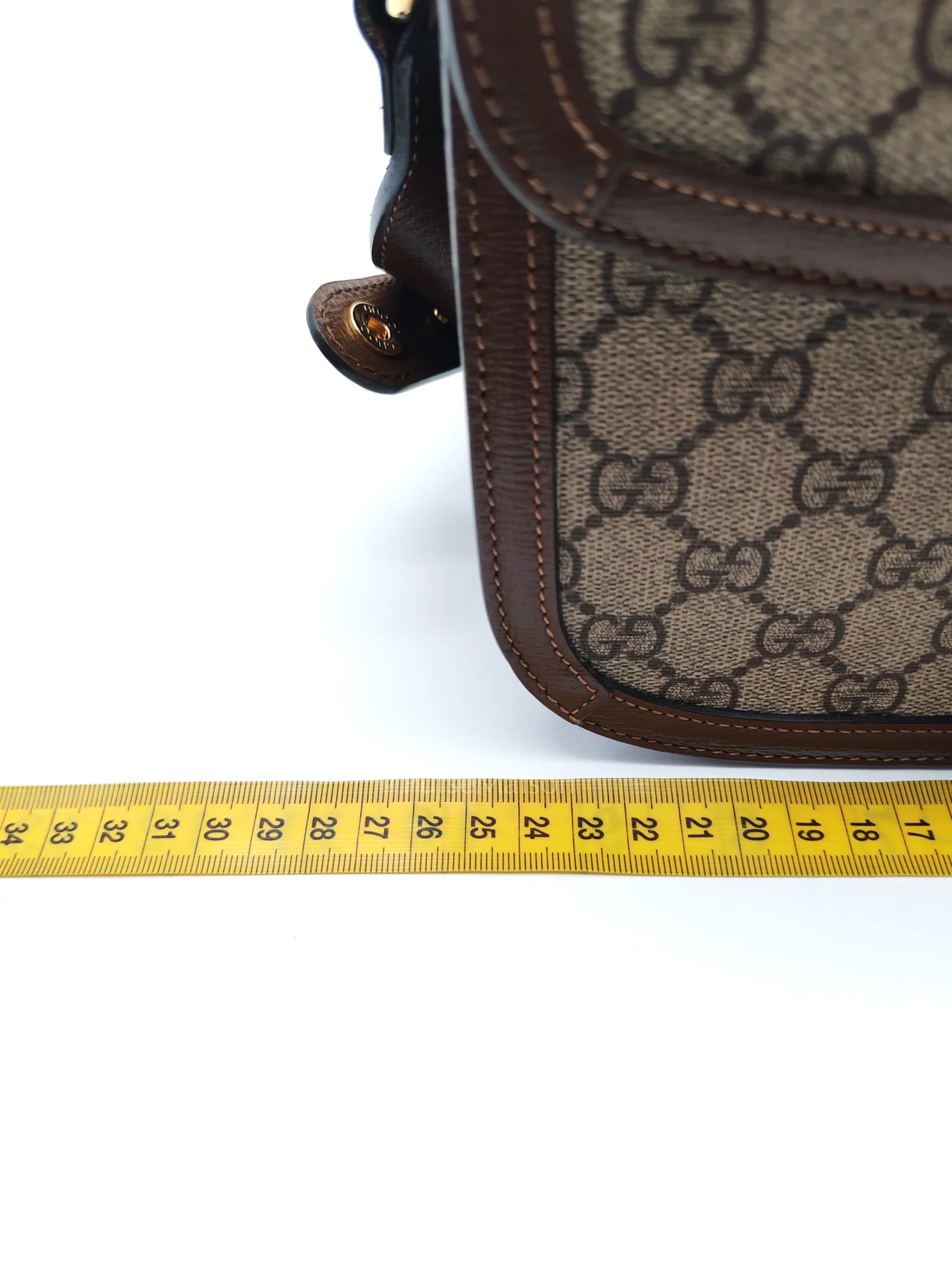Gucci Horsebit 1955 Medium in Brown Supreme Canvas Shoulder Bag - Image 31