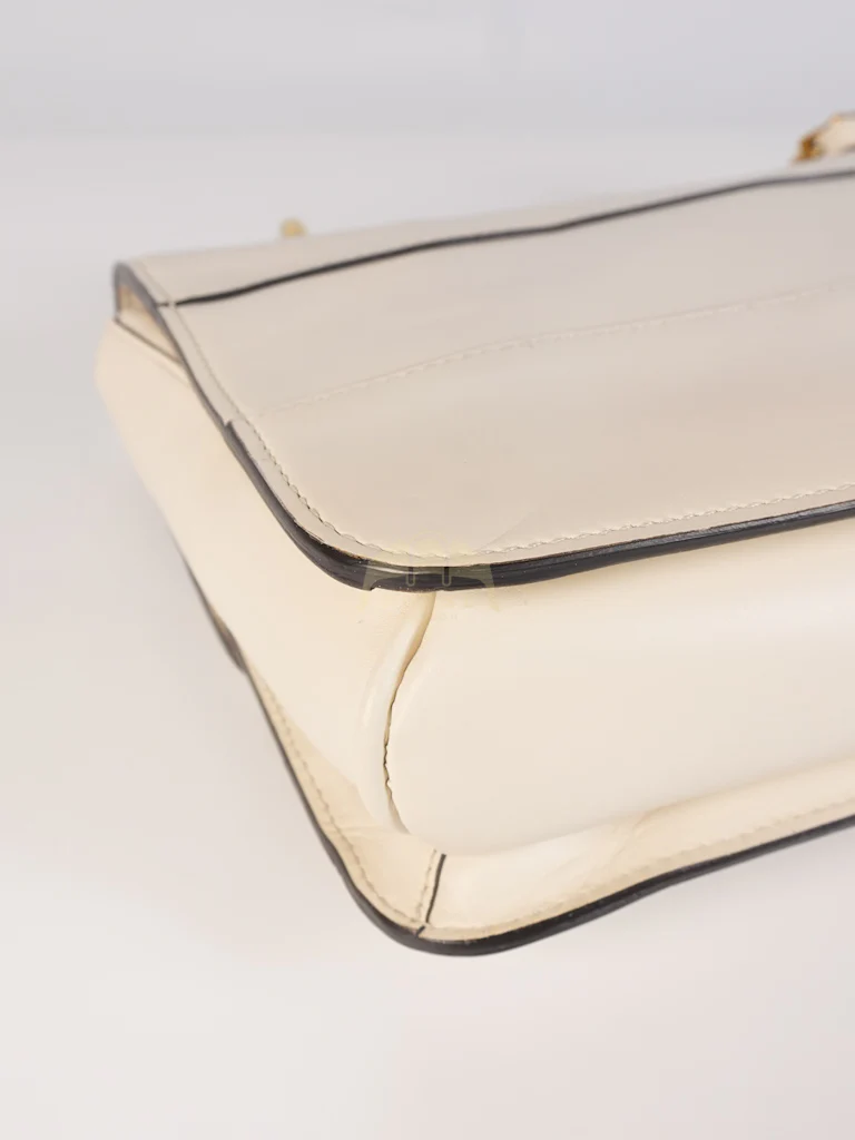 Gucci Queen Margaret Flap Bag in Off-White Calfskin Leather - Image 10