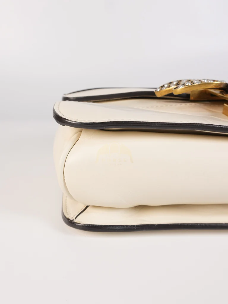 Gucci Queen Margaret Flap Bag in Off-White Calfskin Leather - Image 12
