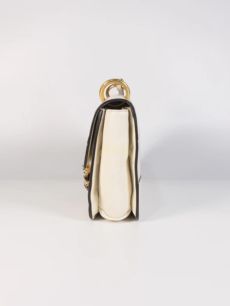 Gucci Queen Margaret Flap Bag in Off-White Calfskin Leather - Image 5