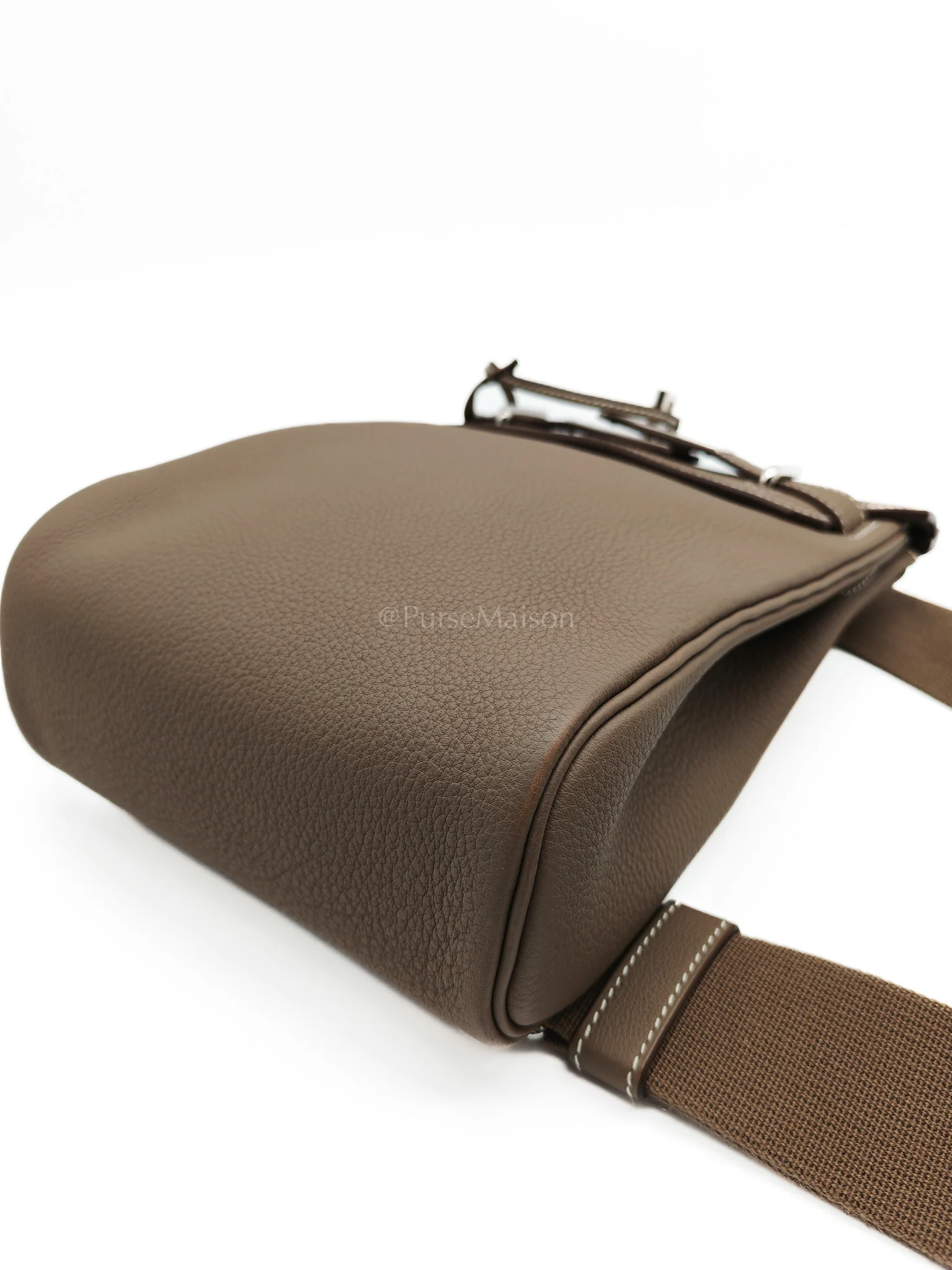 Hermes Hac a Dos in Etoupe Togo Leather Palladium Hardware Stamp W(2024) - Image 9