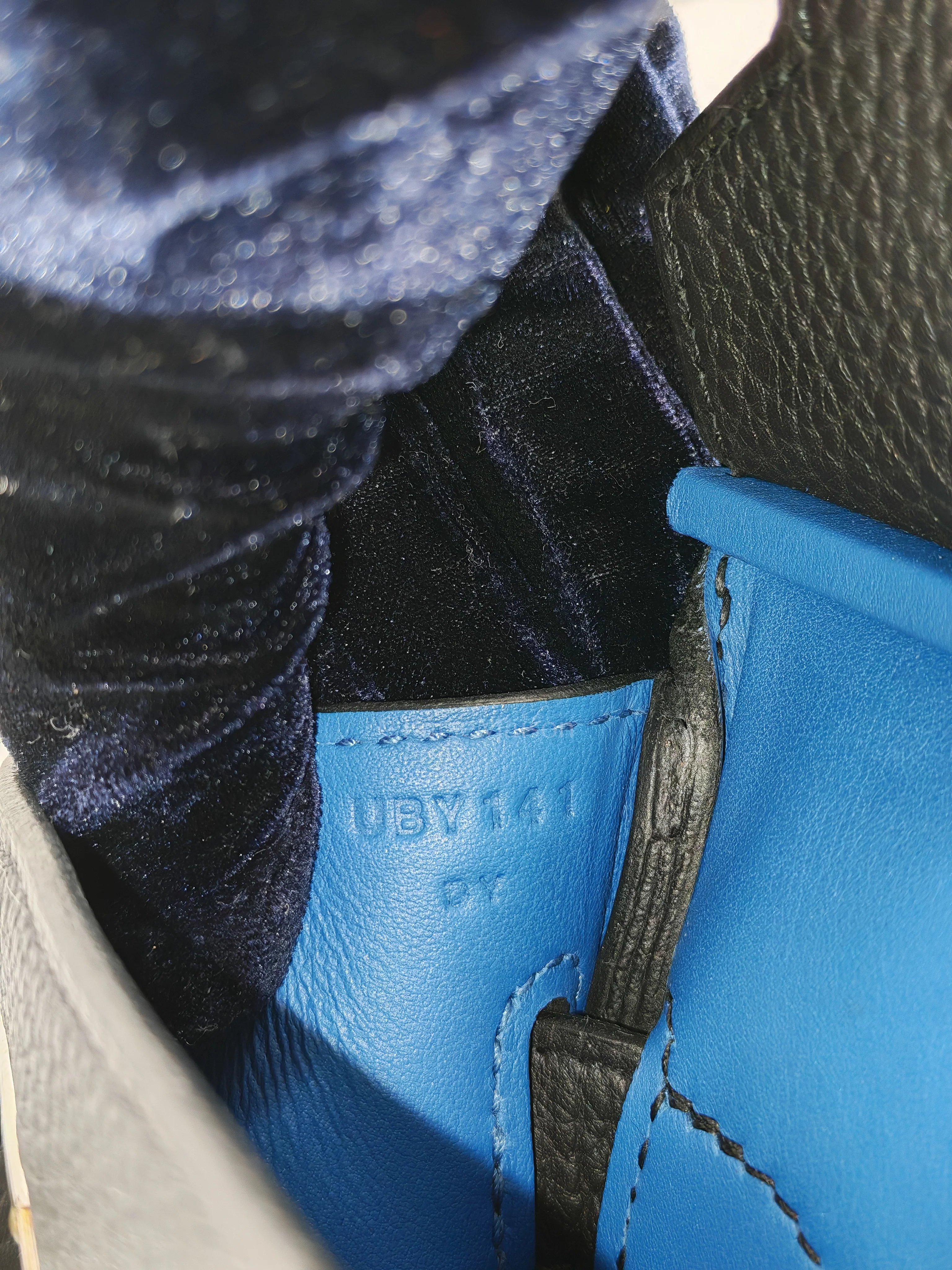 Hermes Hac A Dos Tri-color Black/Bleu de France/Jaune de Naples Togo Leather Palladium Hardware Stamp U(2022) - Image 23