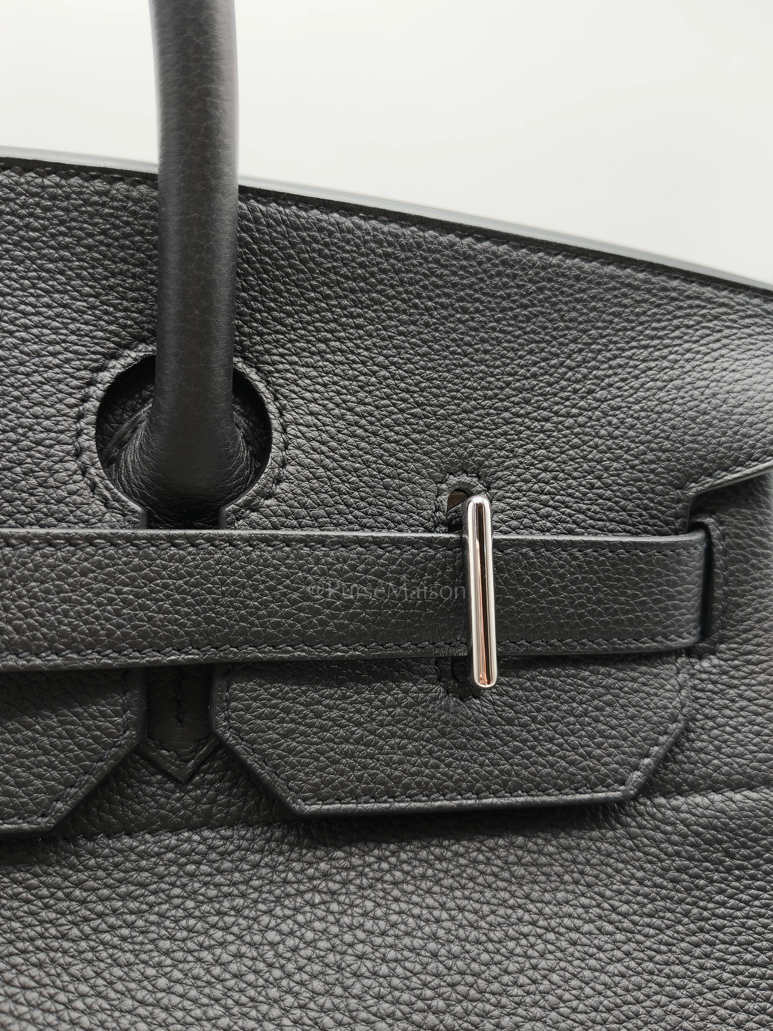 Hermes Haut à Courroies Birkin 40 Togo Leather in Palladium hardware Stamp G(2026) - Image 14