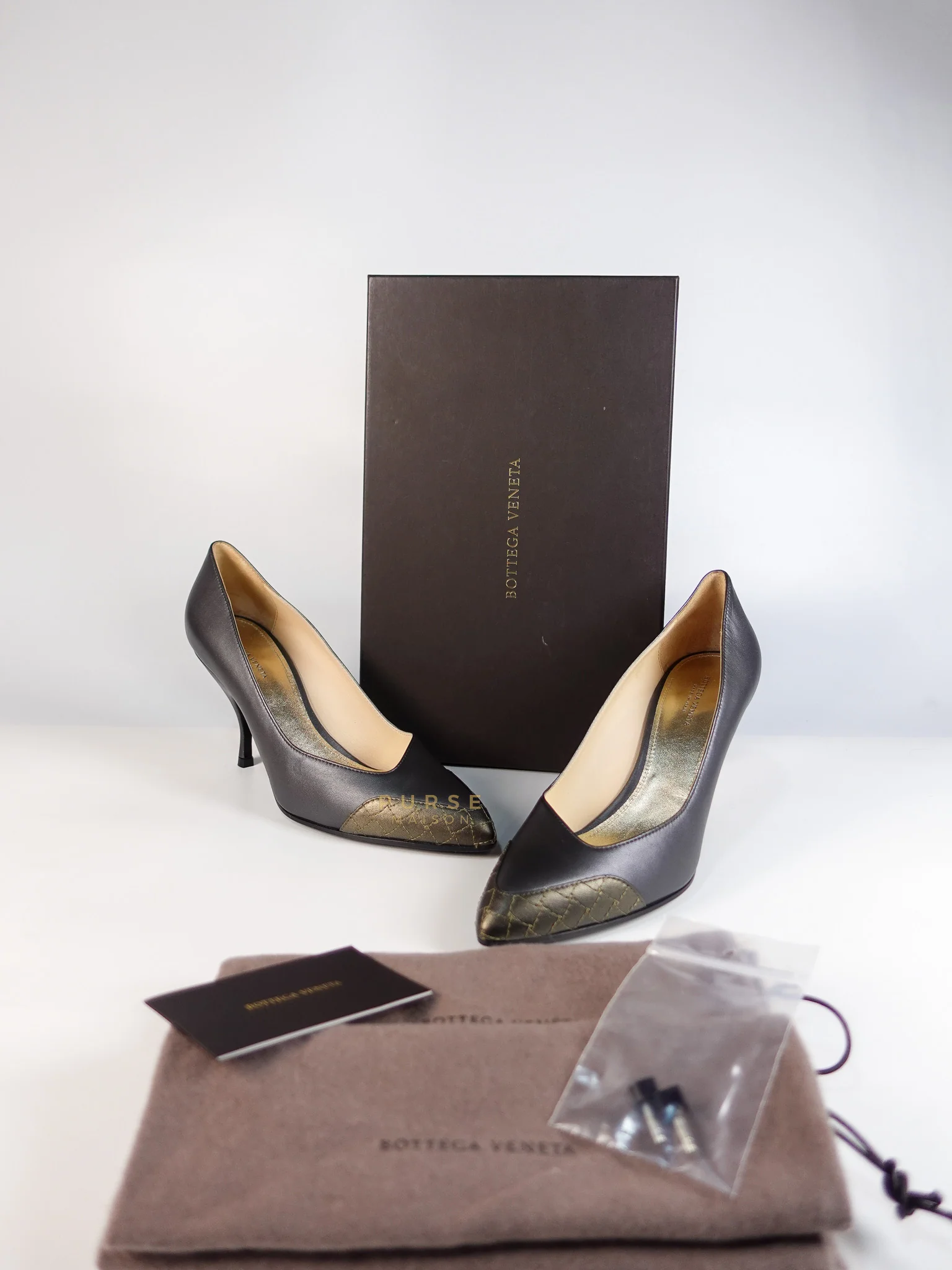 Bottega Veneta Assymetric Heels Shoes in Gray Size 39 EU (24.5cm) - Image 29