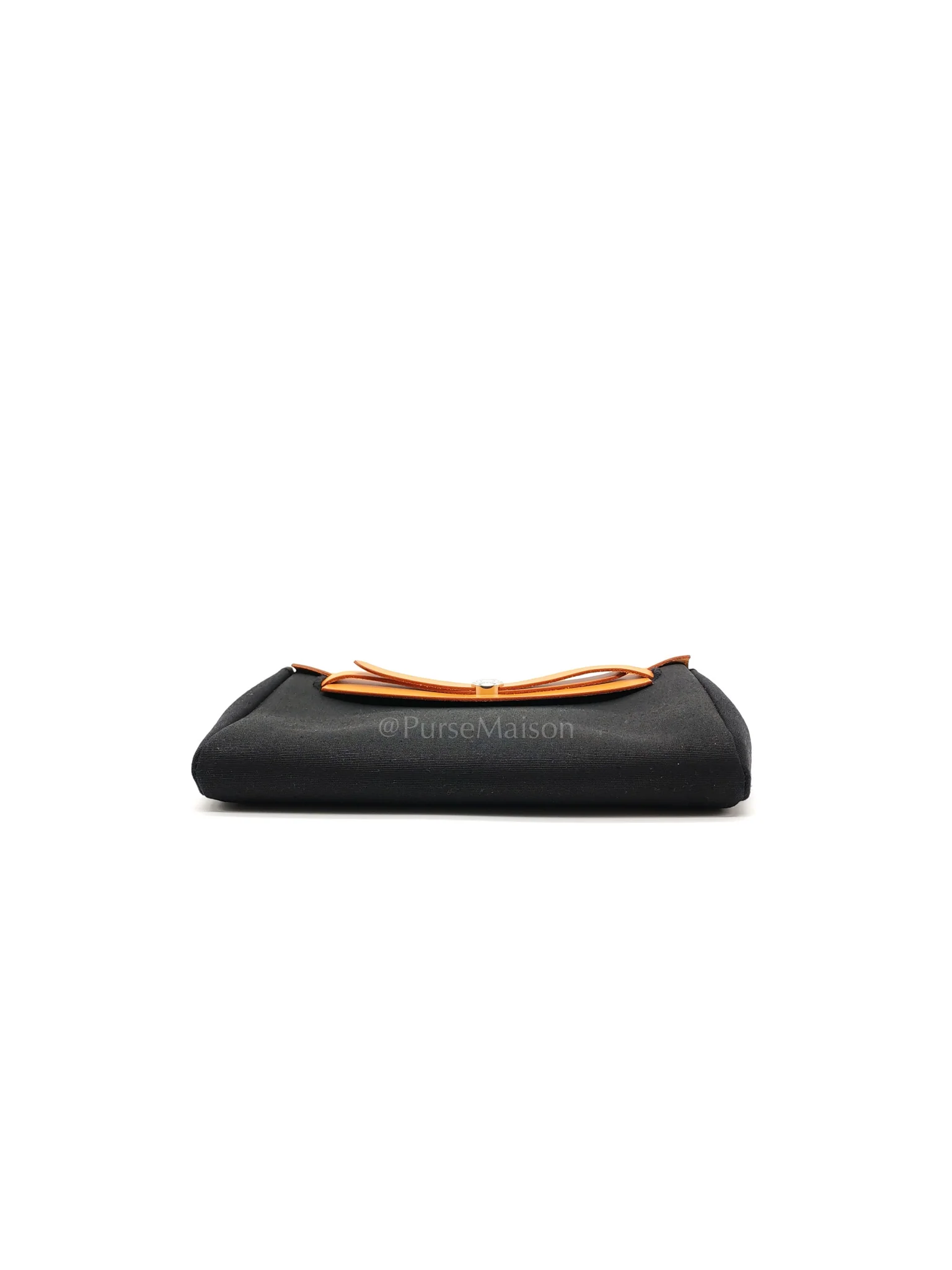 Hermes Herbag Clutch in Black Canvas Stamp C (2018) - Image 7