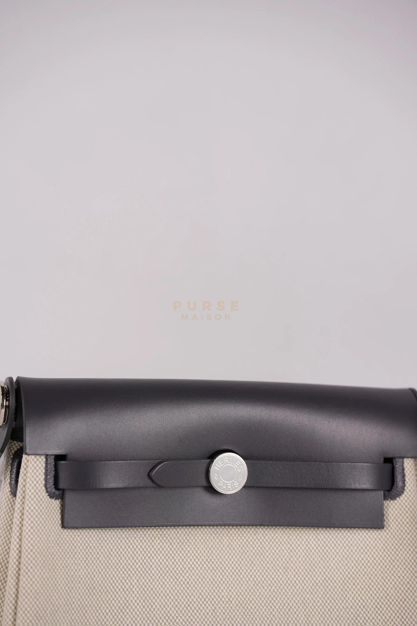 Hermes Mini Herbag Zip 20 in Gray and Palladium Hardware Stamp K (2025) - Image 14