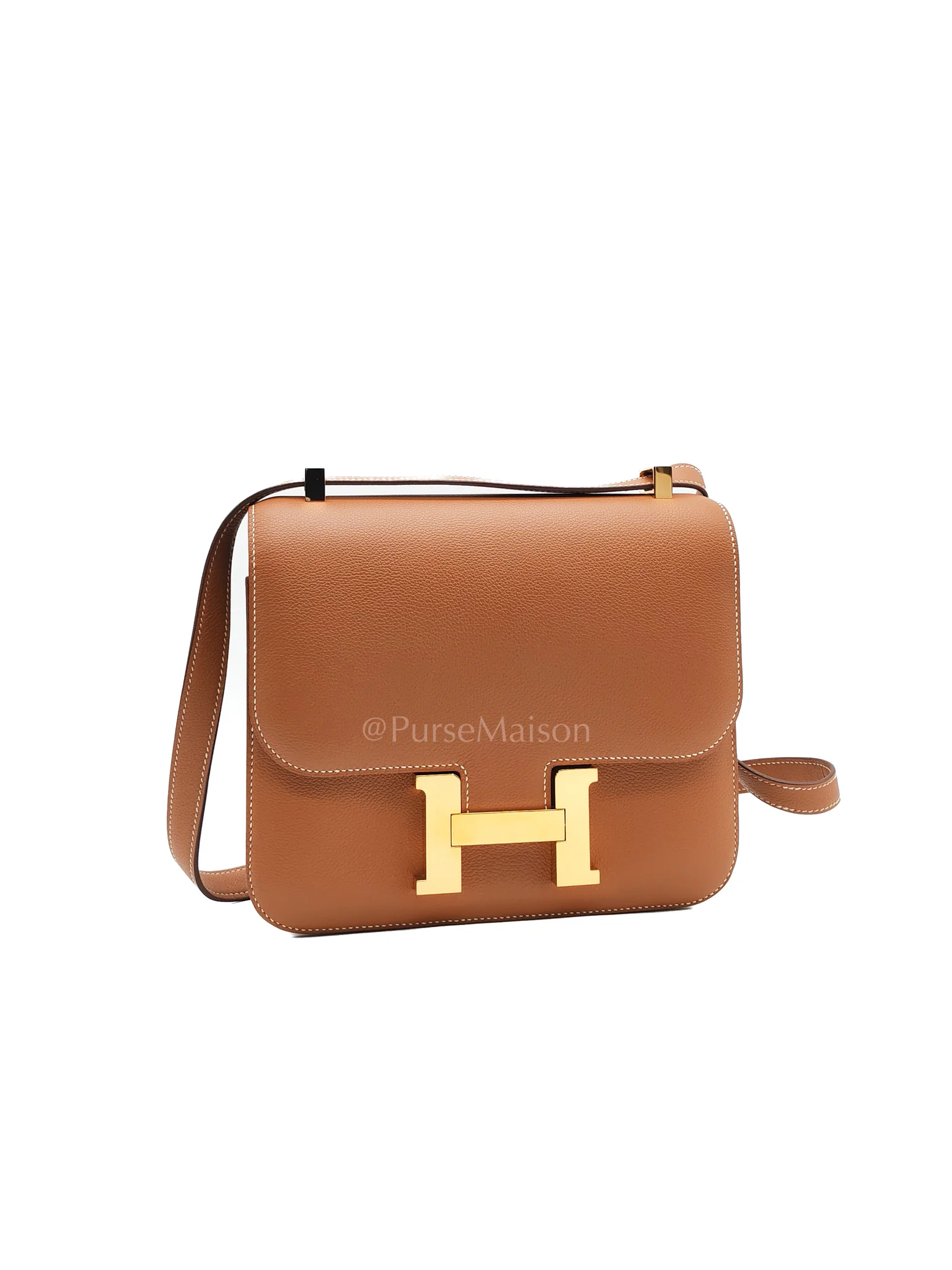 Hermes Constance 24 in Gold Evercolor Leather and Gold Hardware Stamp D (2019) - Image 2