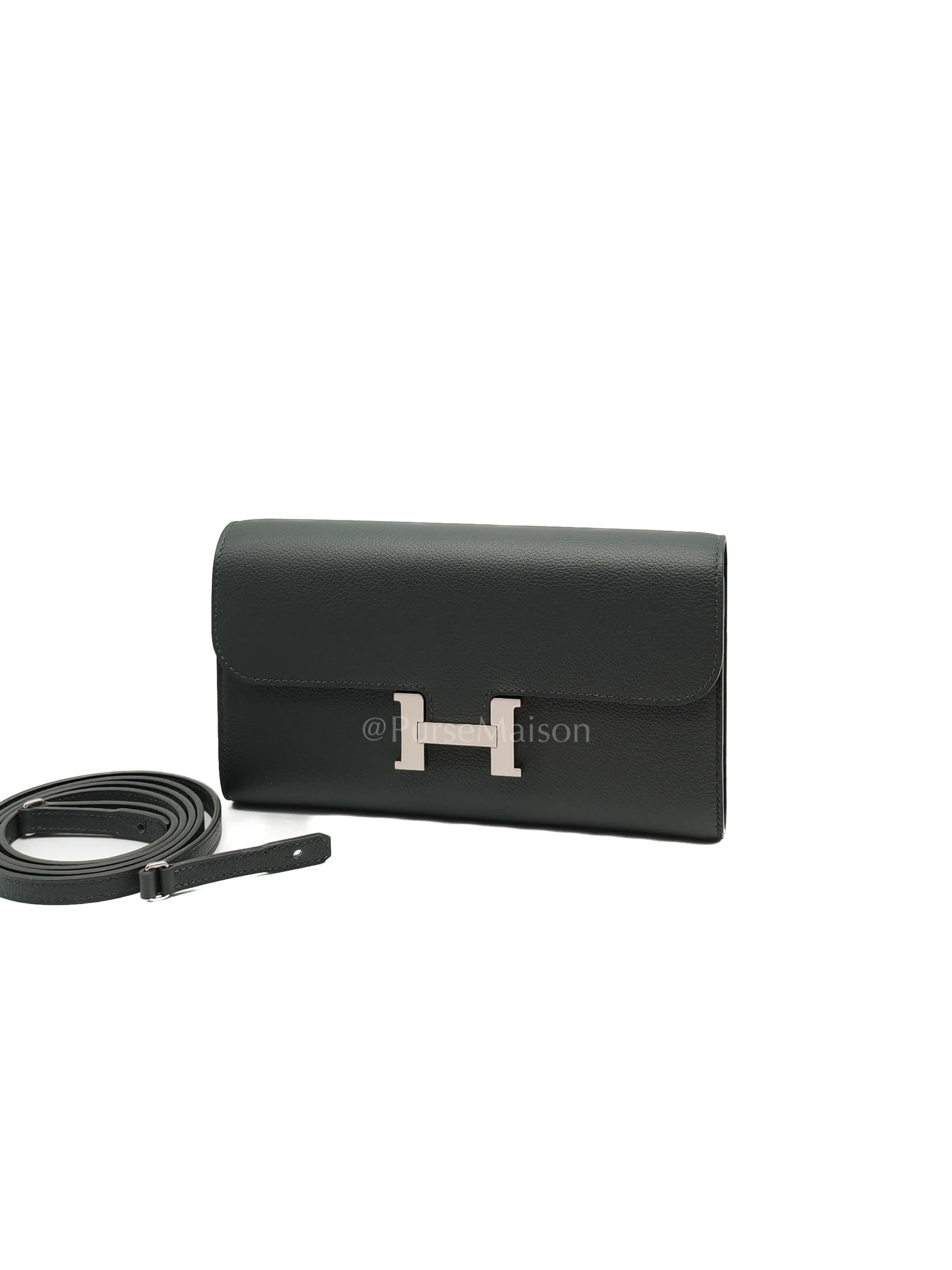 Hermes Constance To Go in Vert Mangrove Evercolor Leather Palladium Hadware Stamp K(2025) - Image 3