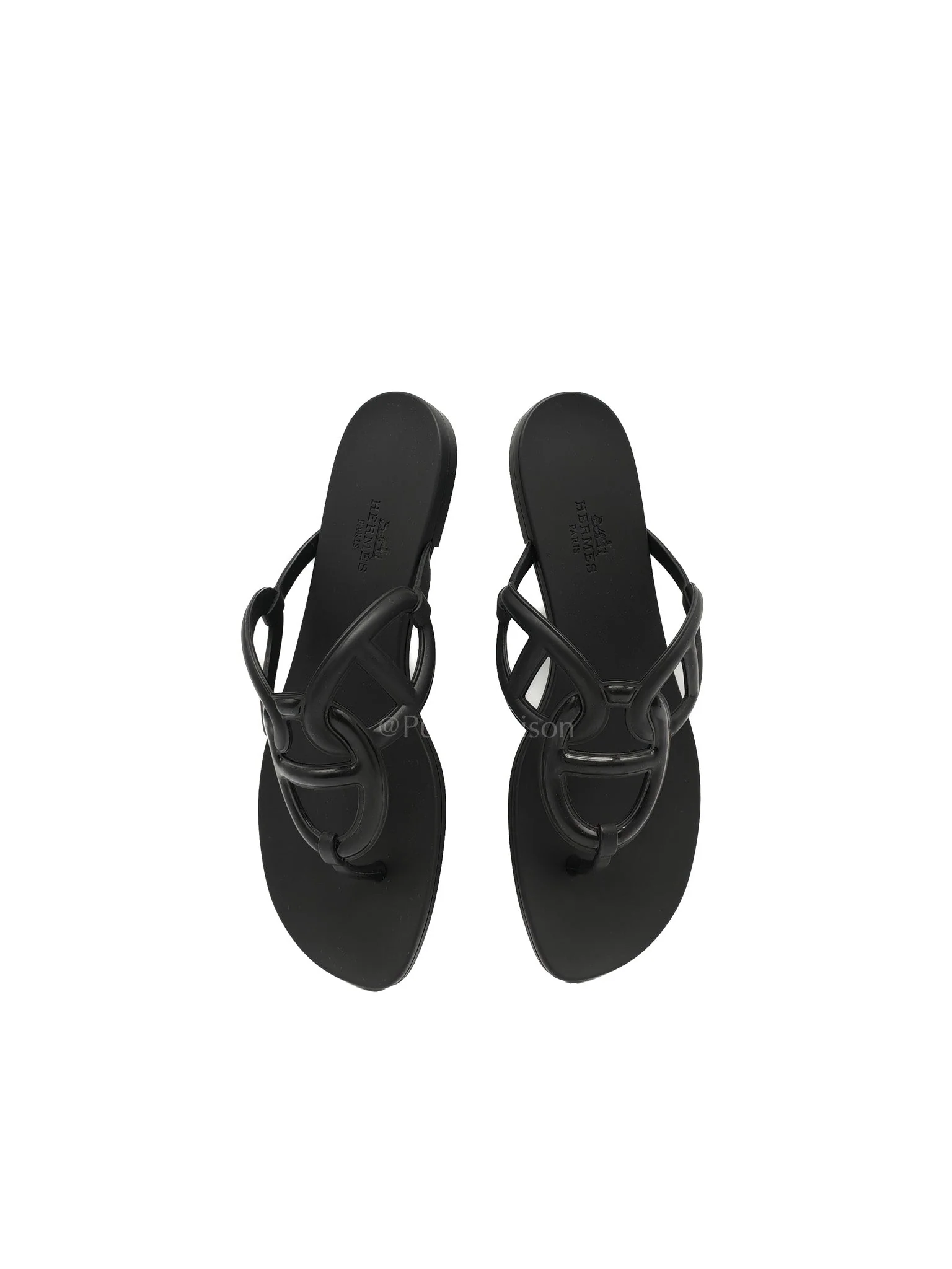 Hermes Egerie Black Sandals Size 36EU (22.5CM) - Image 2