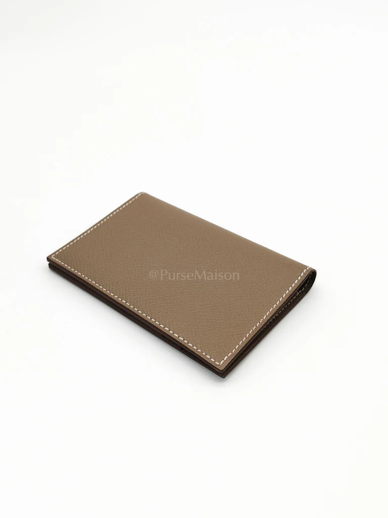Hermes Euclide Card Holder in Etoupe Epsom Leather Stamp B (2023) - Image 6