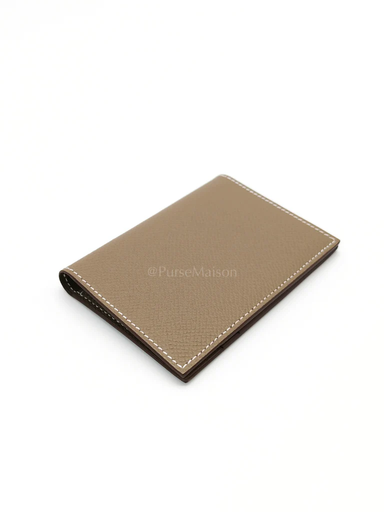 Hermes Euclide Card Holder in Etoupe Epsom Leather Stamp B (2023) - Image 8