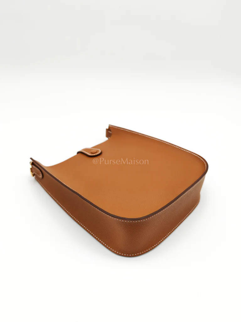 Hermes Evelyne 16 TPM (New Version) Sellier in Gold Epsom Leather and Gold Hardware Stamp K (2025) - Image 11