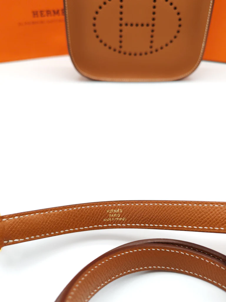Hermes Evelyne 16 TPM (New Version) Sellier in Gold Epsom Leather and Gold Hardware Stamp K (2025) - Image 16
