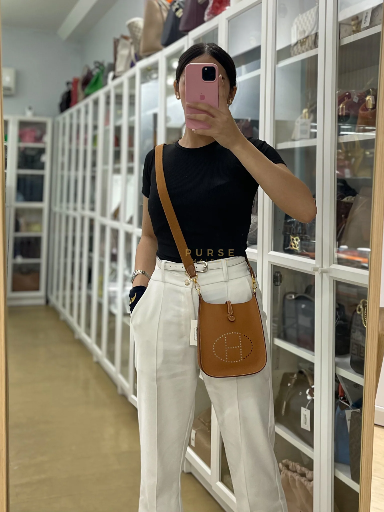 Hermes Evelyne 16 TPM (New Version) Sellier in Gold Epsom Leather and Gold Hardware Stamp K (2025) - Image 21