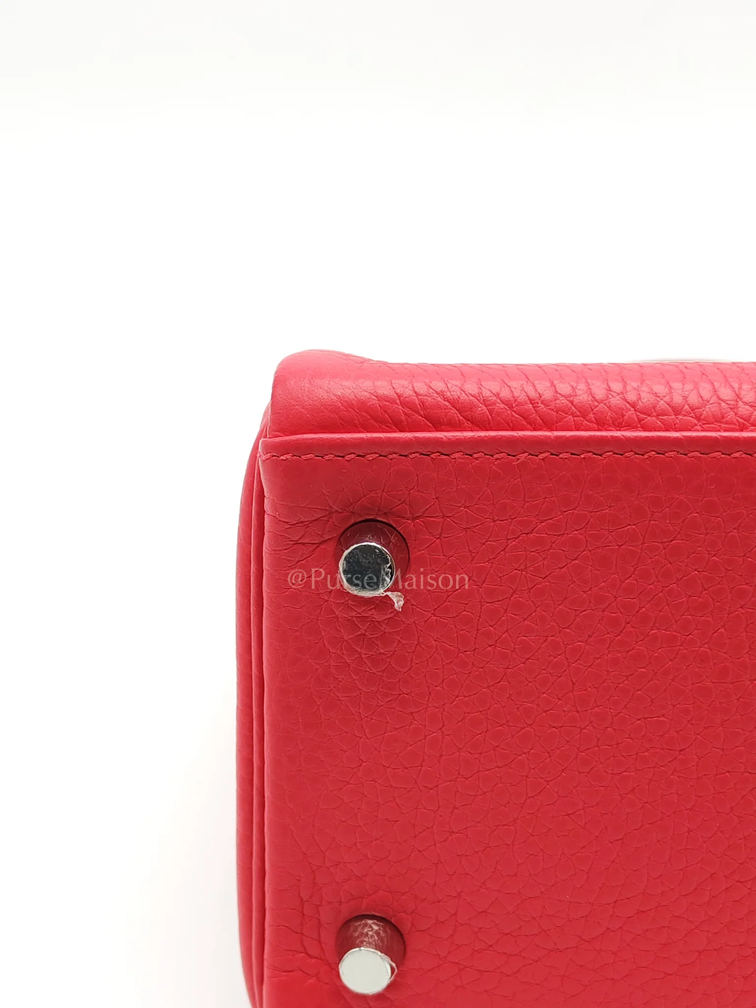 Hermes Kelly 28 Retourne in Rose Extreme Clemence in Palladium Hardware Stamp D (2019) - Image 13