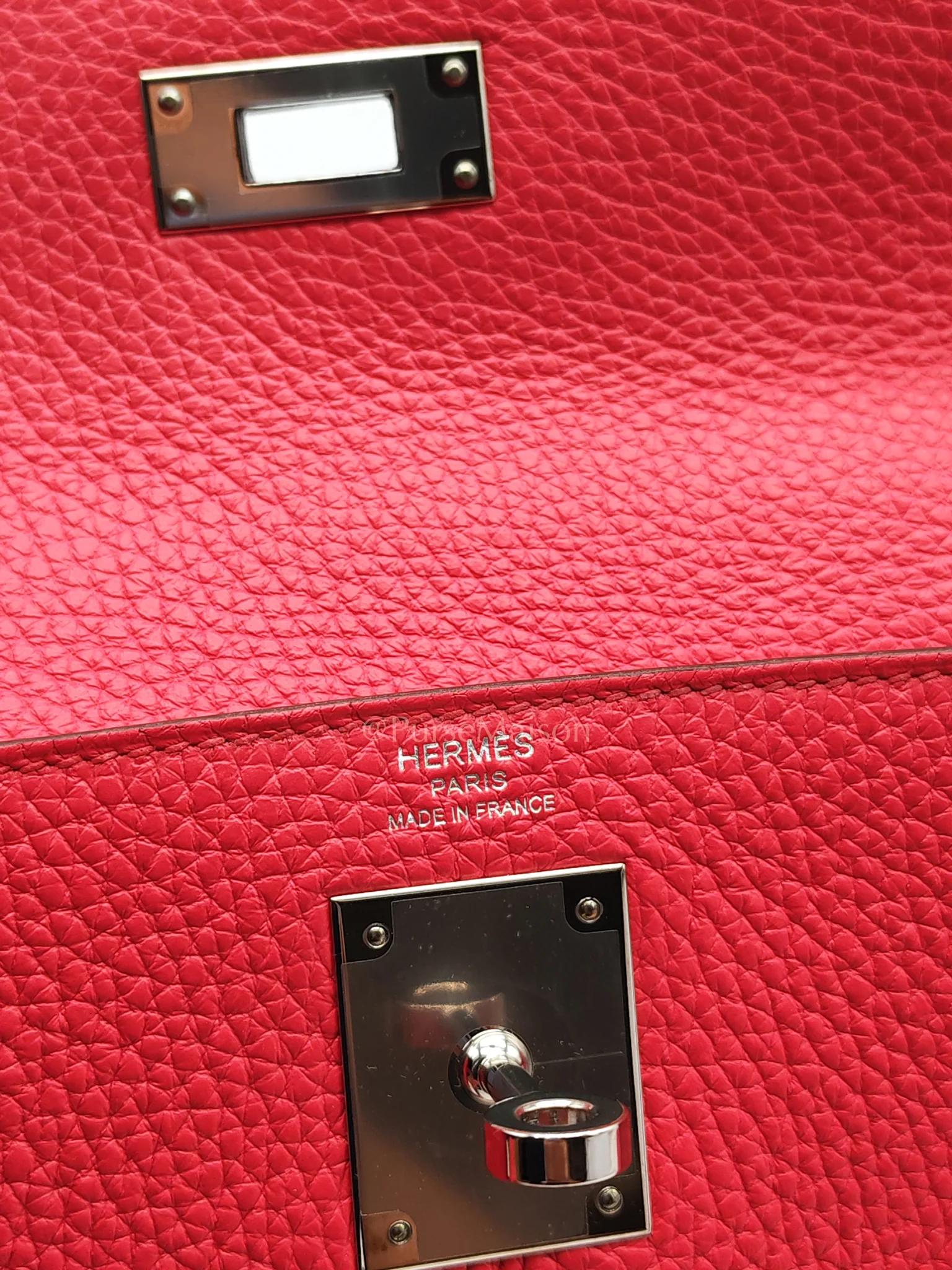 Hermes Kelly 28 Retourne in Rose Extreme Clemence in Palladium Hardware Stamp D (2019) - Image 22