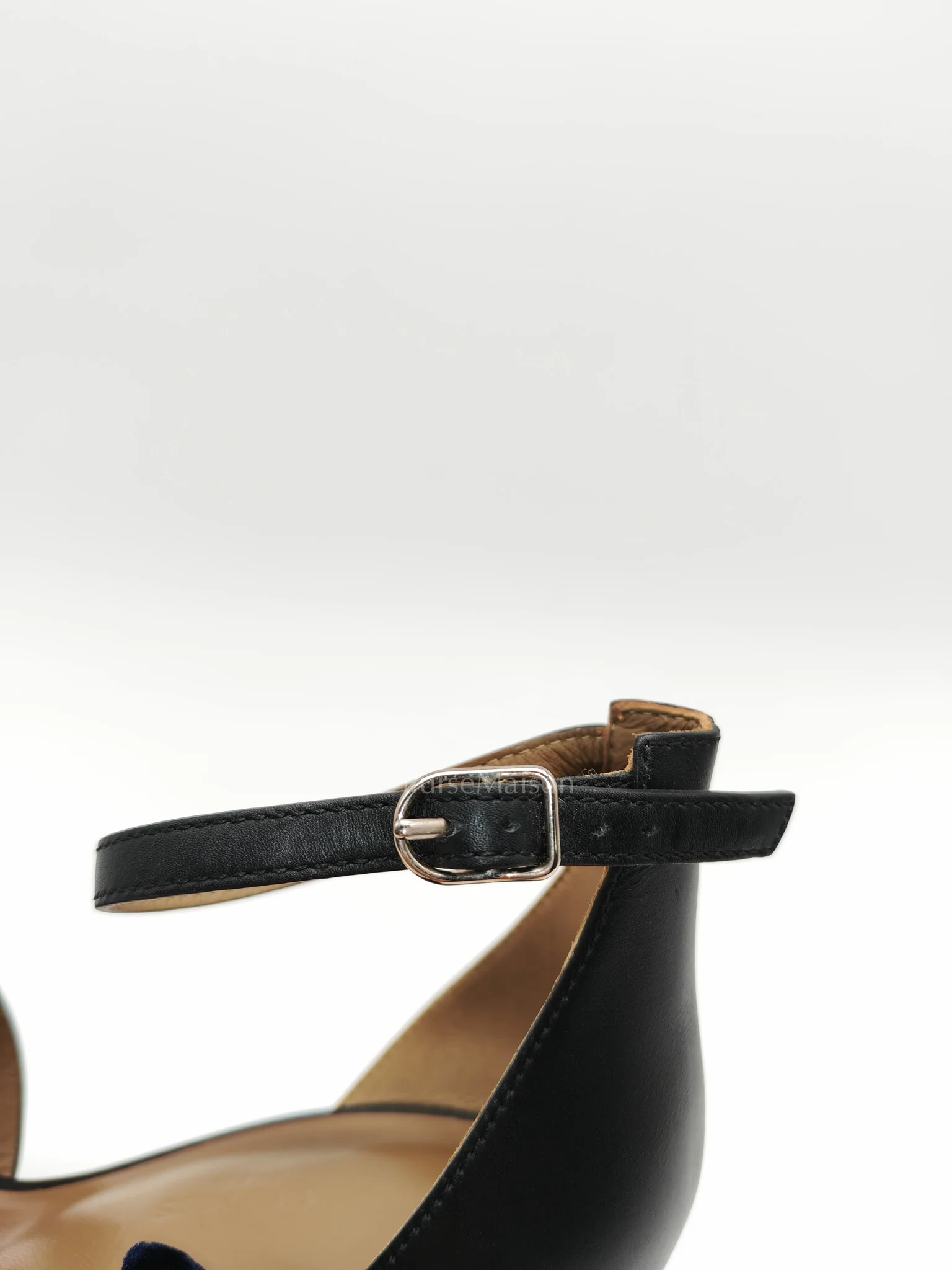 Hermes Legend in Black Swift Leather Sandals Size 37EU (24cm) - Image 15