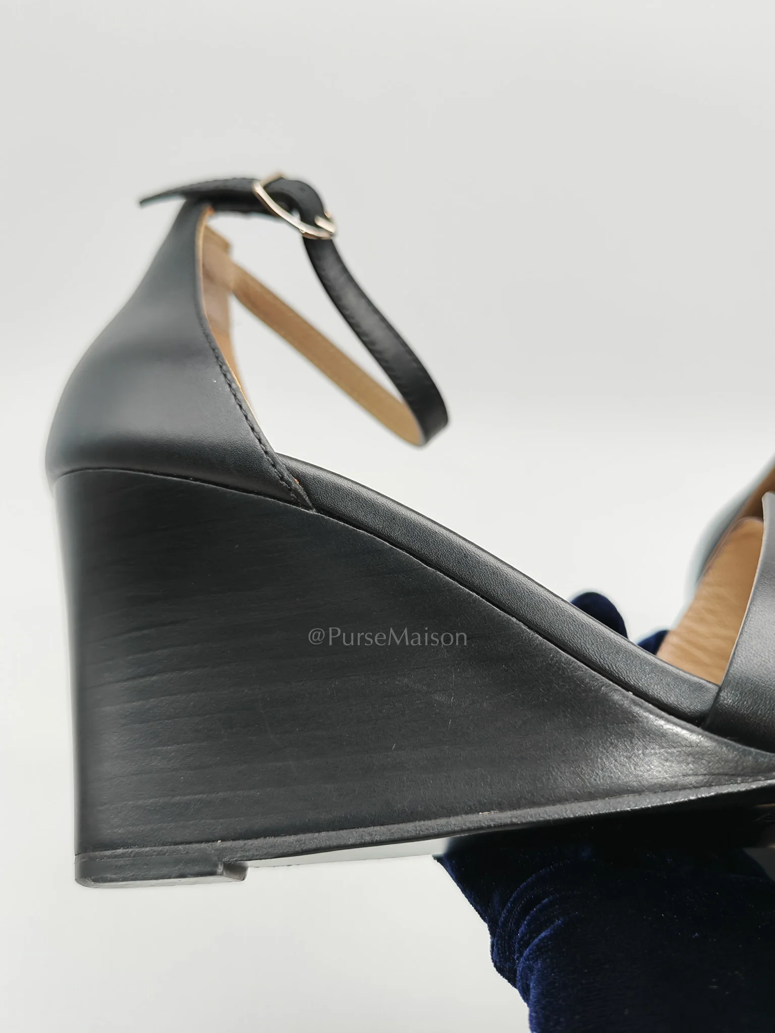 Hermes Legend in Black Swift Leather Sandals Size 37EU (24cm) - Image 25